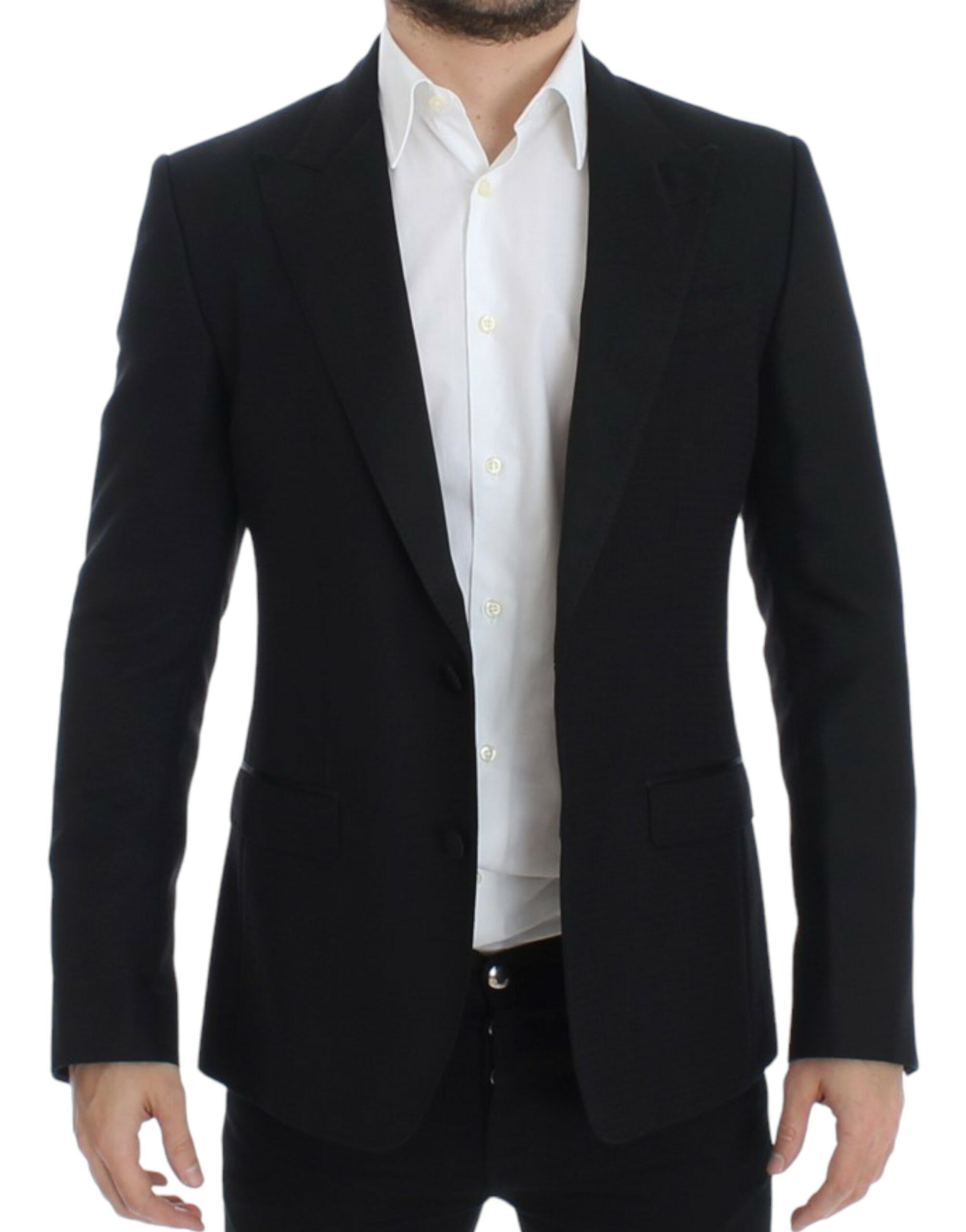 Dolce & Gabbana Elegant Black Silk Blend Sicilia Men's Blazer Size 38R - 6 Thumbnail