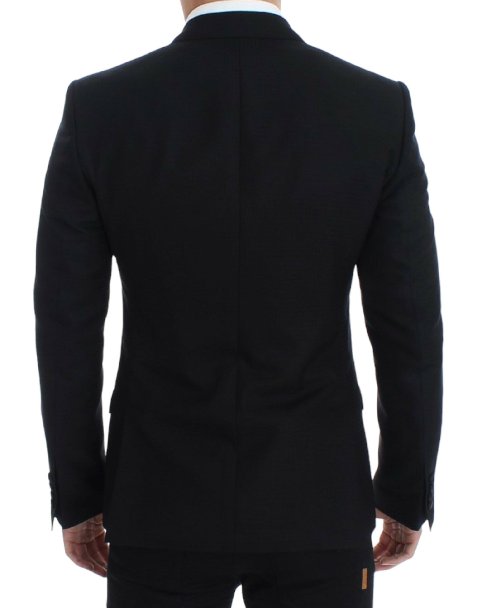 Dolce & Gabbana Elegant Black Silk Blend Sicilia Men's Blazer Size 38R - 3 Thumbnail