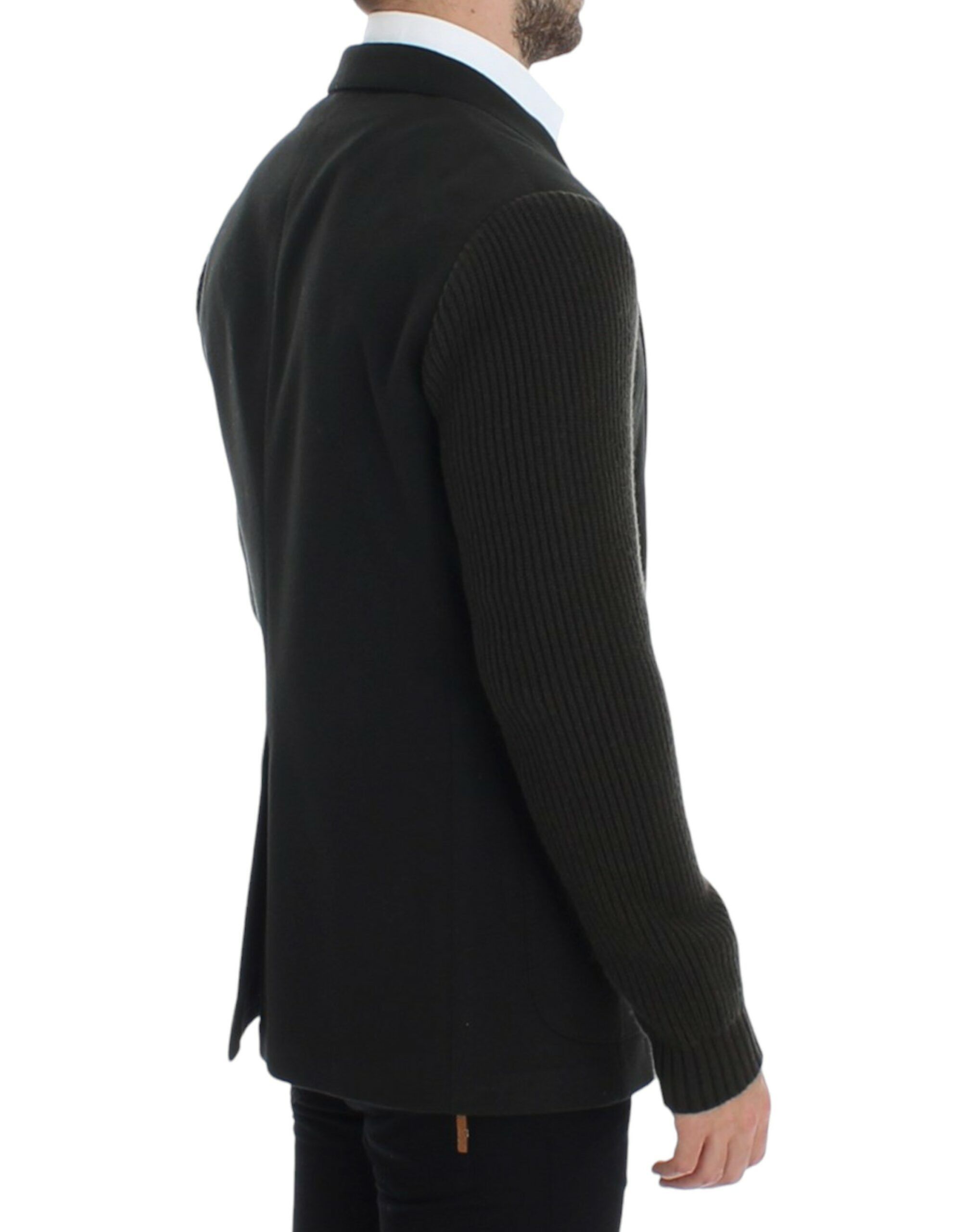 Dolce & Gabbana Elegant Green Cashmere Blazer Men's Jacket Size 38R - 4 Thumbnail