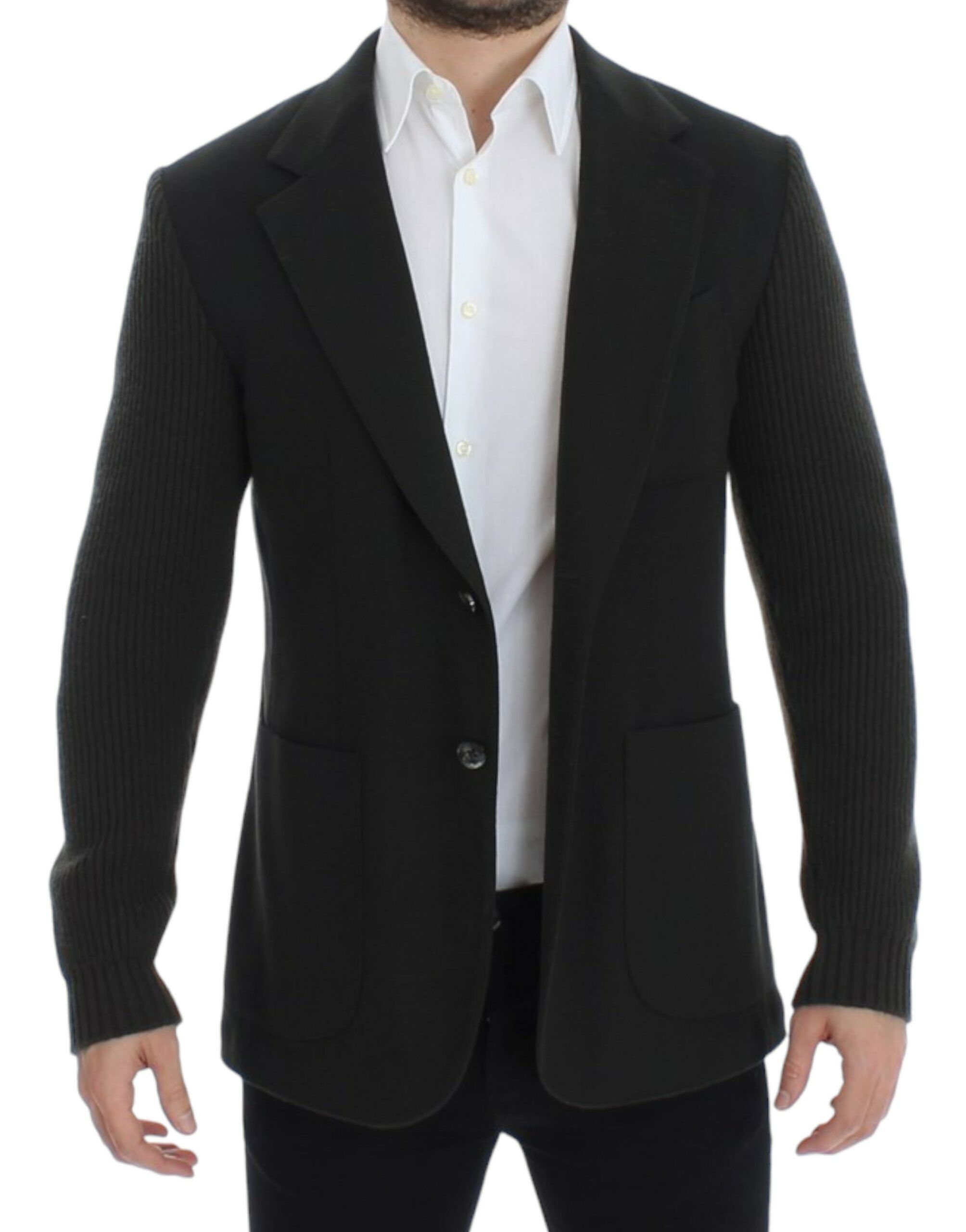 Dolce & Gabbana Elegant Green Cashmere Blazer Men's Jacket Size 38R - 6 Thumbnail
