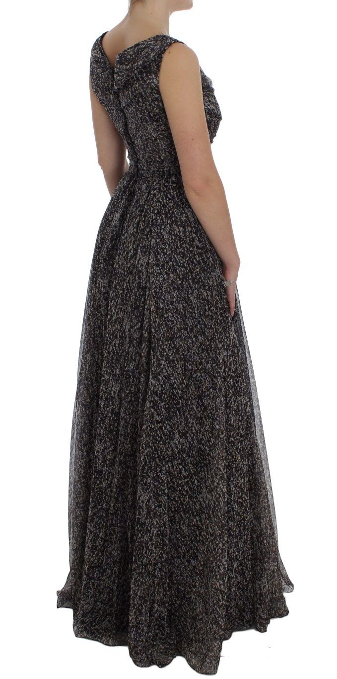 Dolce & Gabbana Glamorous Sequined Silk Full-Length Women's Dress Size S / US 4 / IT 40 - 4 Thumbnail
