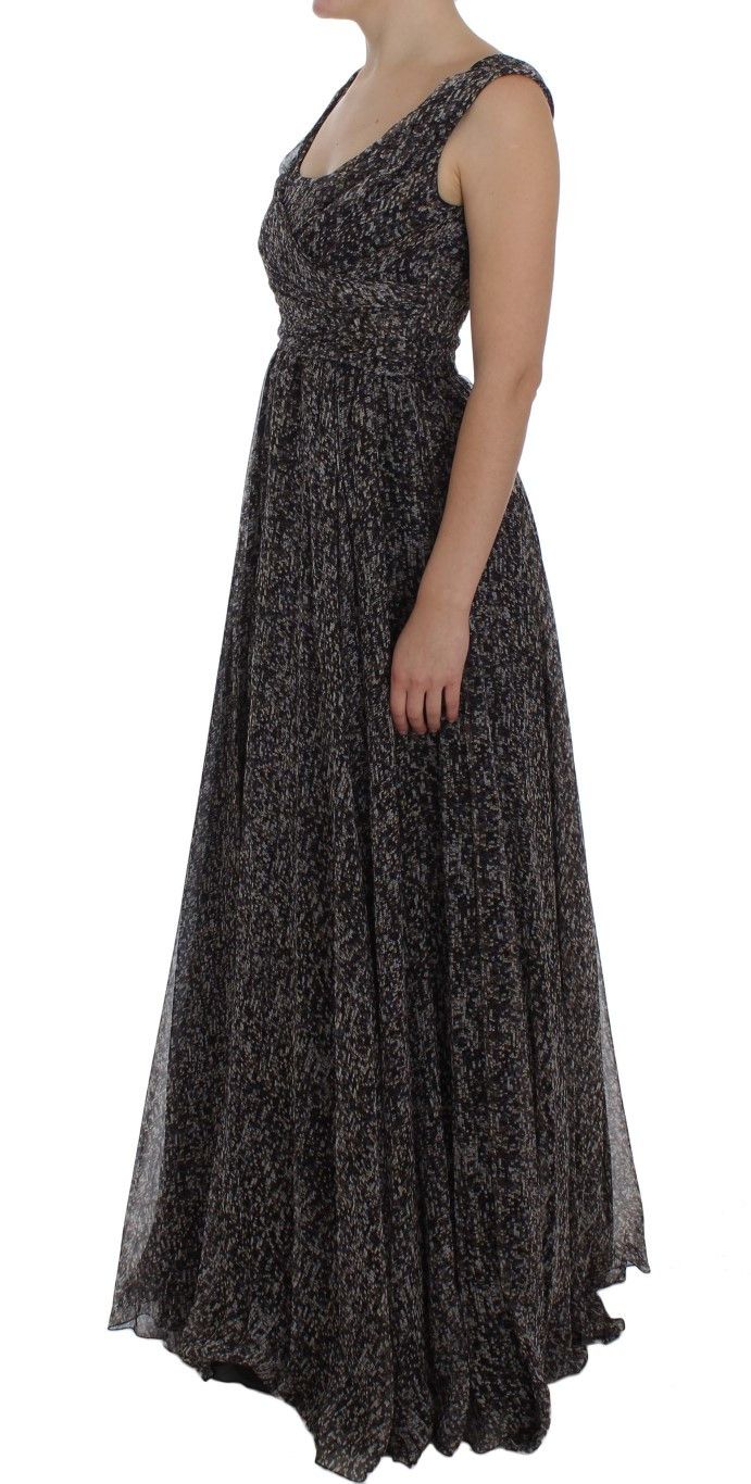 Dolce & Gabbana Glamorous Sequined Silk Full-Length Women's Dress Size S / US 4 / IT 40 - 2 Thumbnail