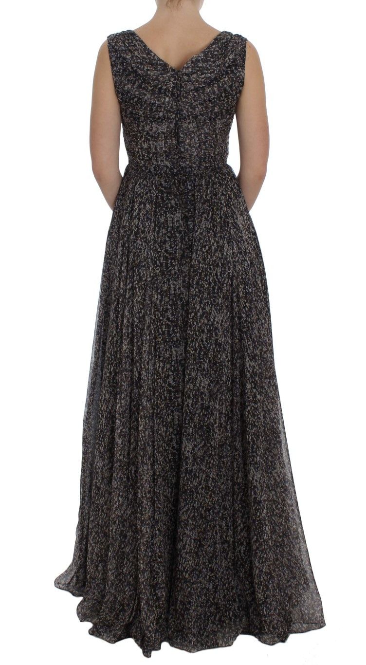 Dolce & Gabbana Glamorous Sequined Silk Full-Length Women's Dress Size S / US 4 / IT 40 - 3 Thumbnail