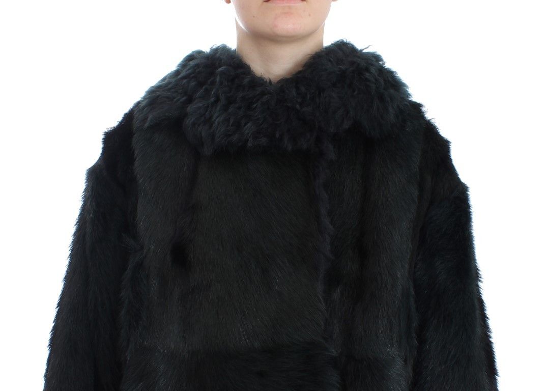 Dolce & Gabbana Exquisite Shearling Coat Women's Jacket Size S / US 4 / IT 40 - 6 Thumbnail