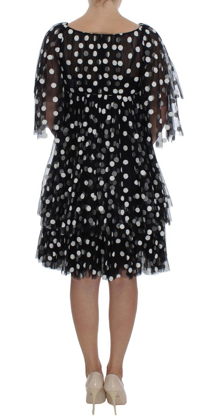Dolce & Gabbana Elegant Polka Dotted Ruffled Women's Dress Size S / US 4 / IT 40 - 3 Thumbnail