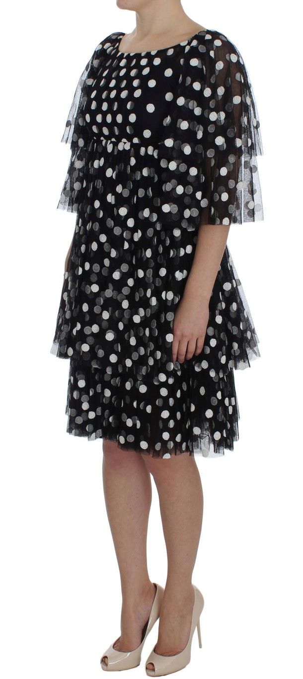 Dolce & Gabbana Elegant Polka Dotted Ruffled Women's Dress Size S / US 4 / IT 40 - 2 Thumbnail