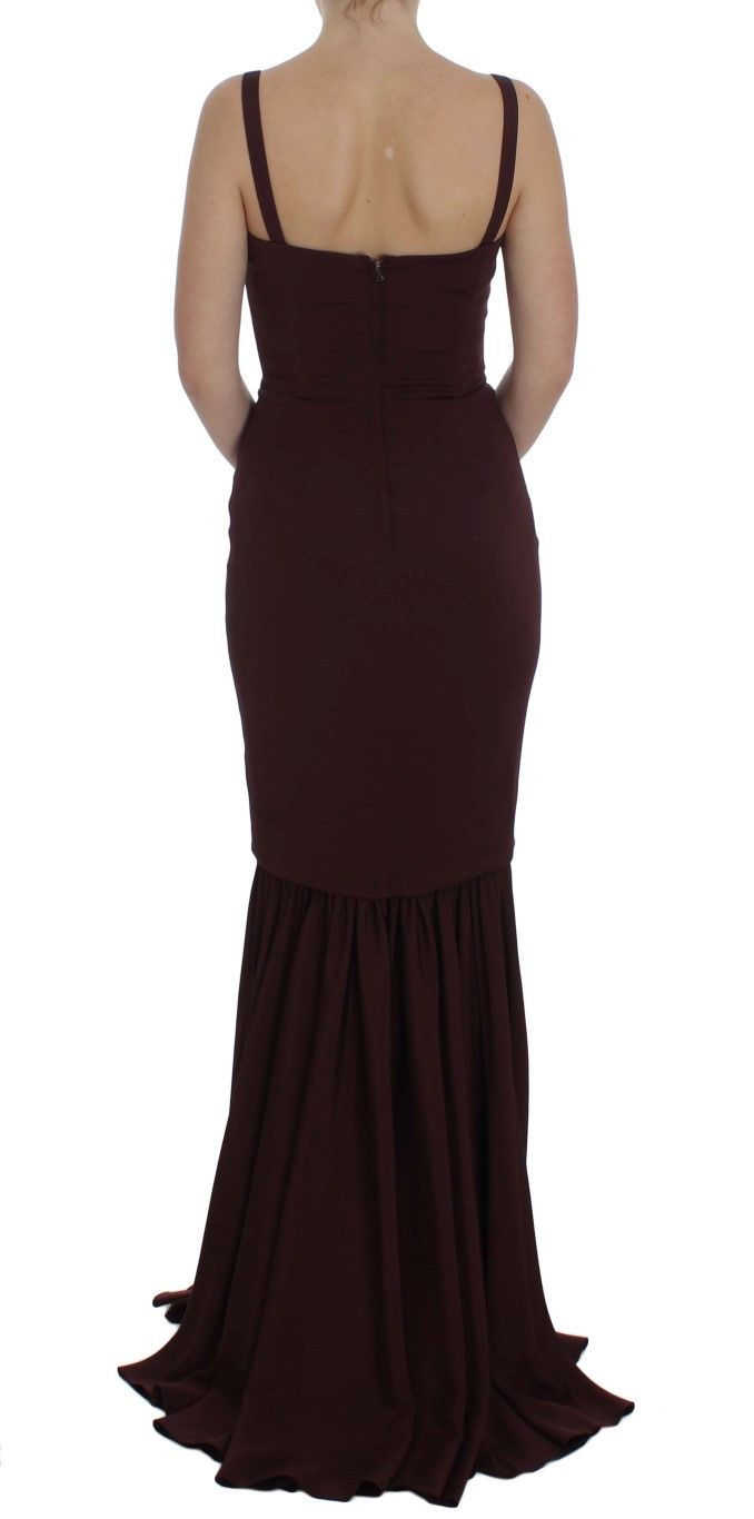 Dolce & Gabbana Elegant Bordeaux Sheath Women's Dress Size S / US 4 / IT 40 - 3 Thumbnail