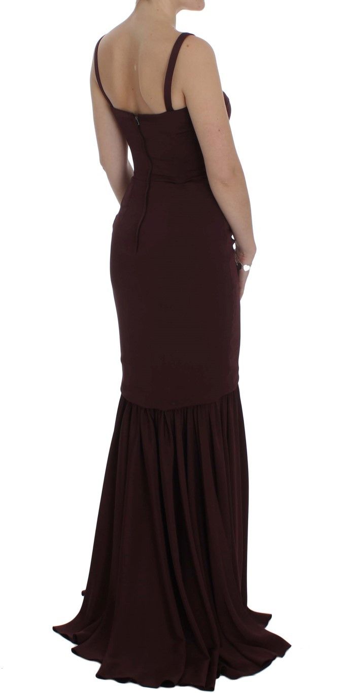 Dolce & Gabbana Elegant Bordeaux Sheath Women's Dress Size S / US 4 / IT 40 - 4 Thumbnail