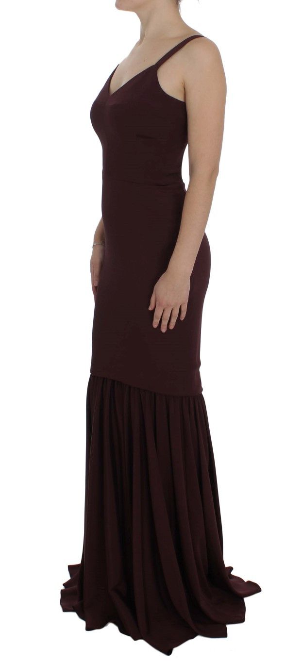 Dolce & Gabbana Elegant Bordeaux Sheath Women's Dress Size S / US 4 / IT 40 - 2 Thumbnail