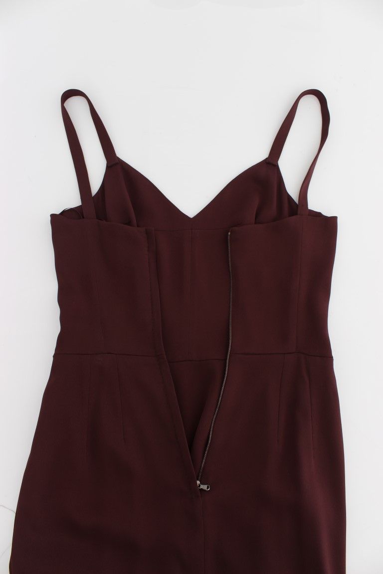 Dolce & Gabbana Elegant Bordeaux Sheath Women's Dress Size S / US 4 / IT 40 - 6 Thumbnail