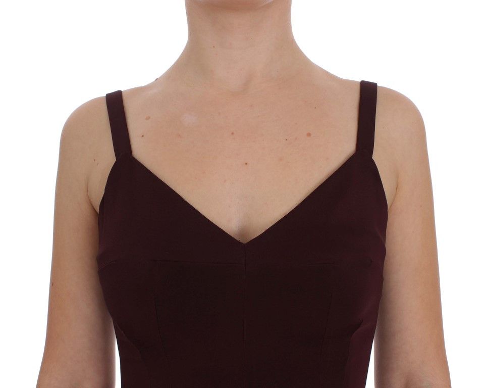 Dolce & Gabbana Elegant Bordeaux Sheath Women's Dress Size S / US 4 / IT 40 - 5 Thumbnail