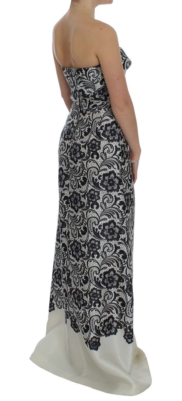 Dolce & Gabbana Elegant Silk Lace Corset Maxi Women's Dress Size S / US 4 / IT 40 - 4 Thumbnail