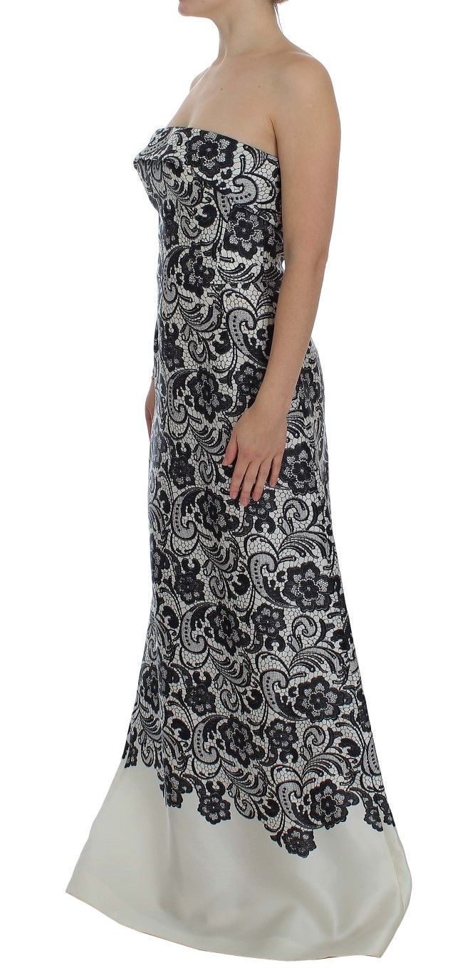 Dolce & Gabbana Elegant Silk Lace Corset Maxi Women's Dress Size S / US 4 / IT 40 - 2 Thumbnail