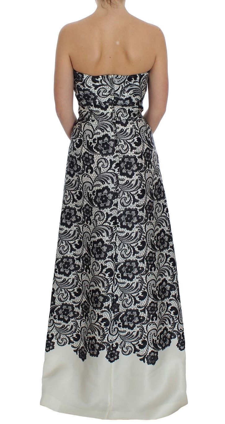 Dolce & Gabbana Elegant Silk Lace Corset Maxi Women's Dress Size S / US 4 / IT 40 - 3 Thumbnail
