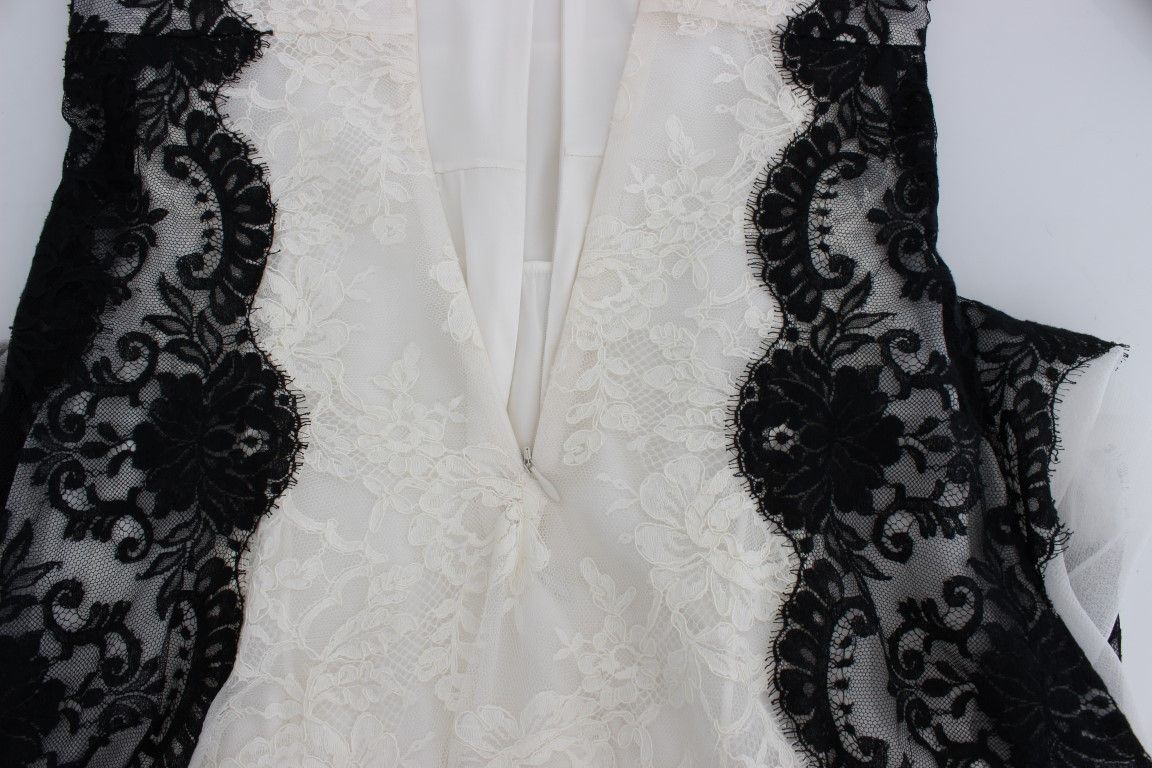 Dolce & Gabbana Floral Lace Silk Blend Maxi Women's Dress Size XS / US 0-2 / IT 36-38 - 6 Thumbnail