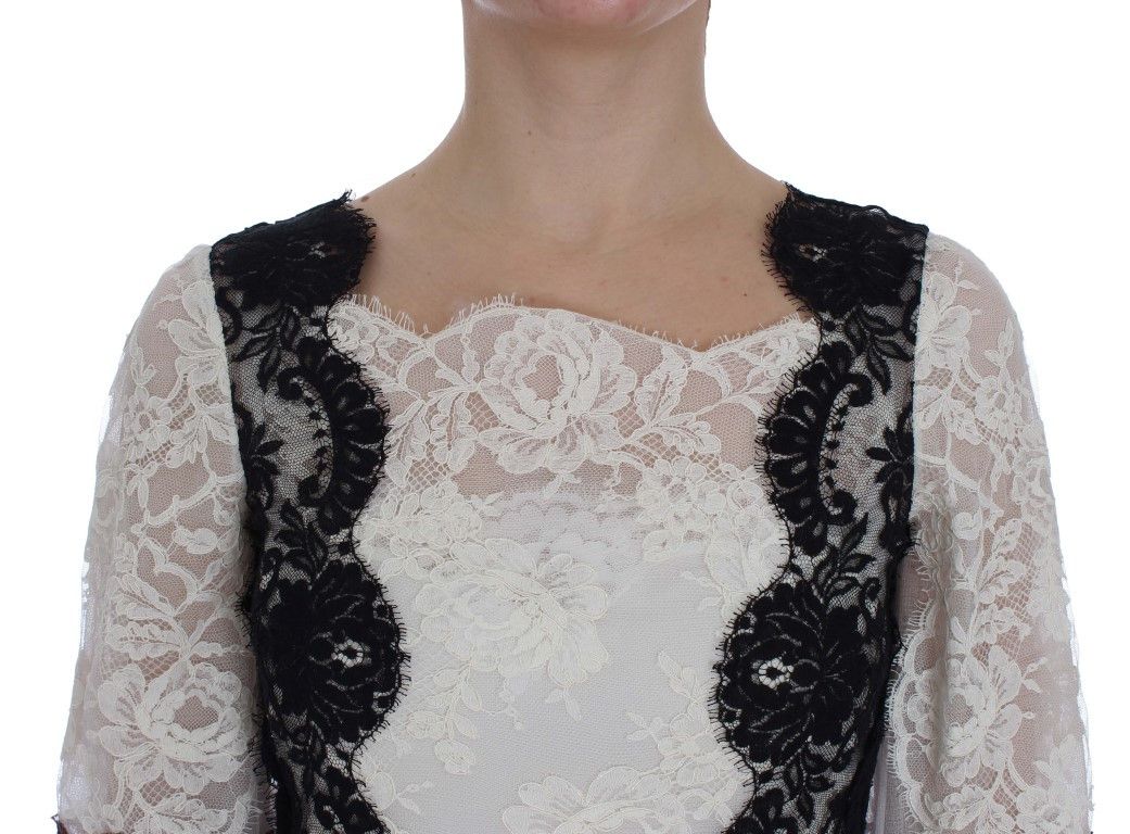 Dolce & Gabbana Floral Lace Silk Blend Maxi Women's Dress Size XS / US 0-2 / IT 36-38 - 5 Thumbnail