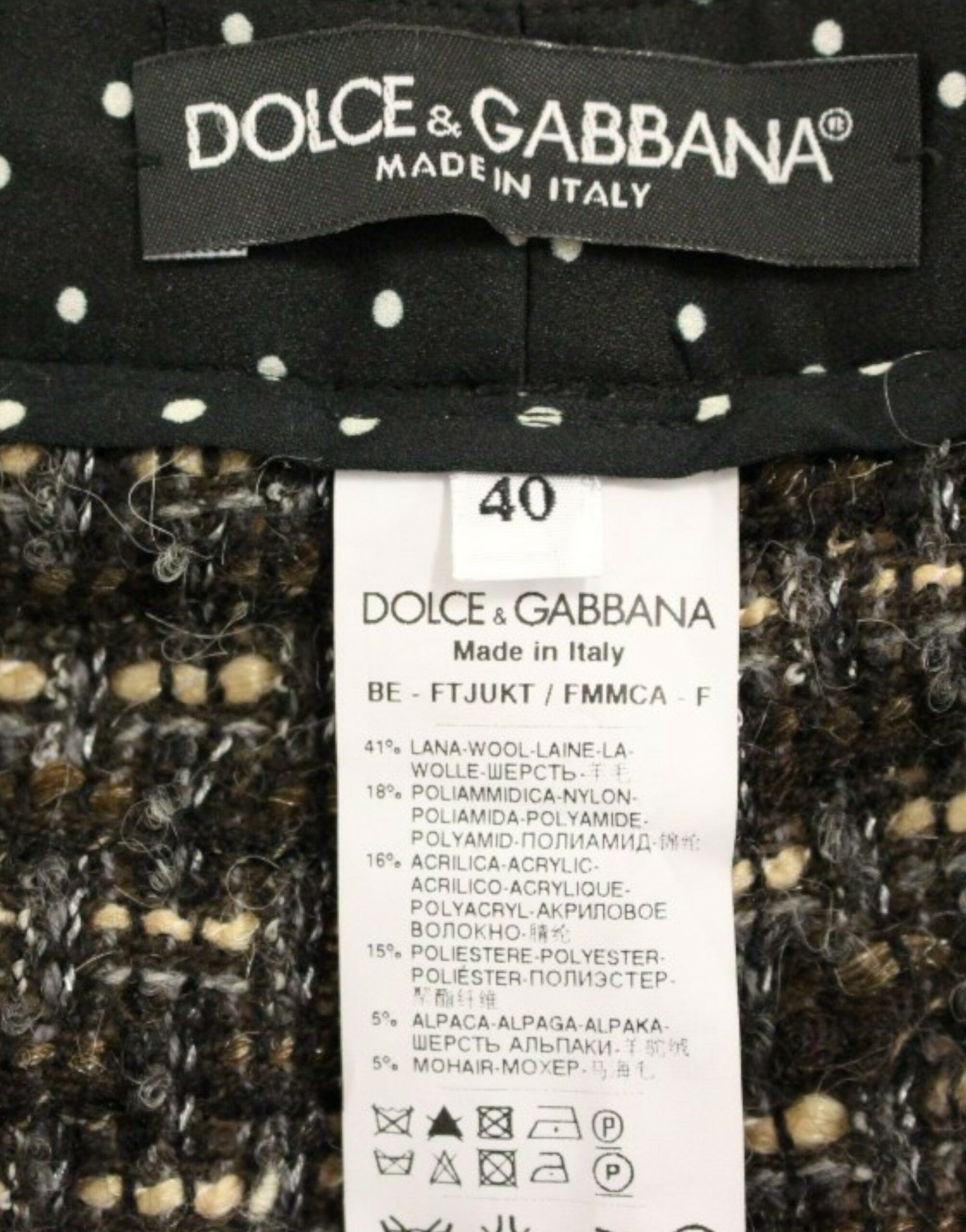 Dolce & Gabbana Elegant Multicolor Wool Blend Women's Shorts Size 28" / US 6 / IT 42 - 6 Thumbnail