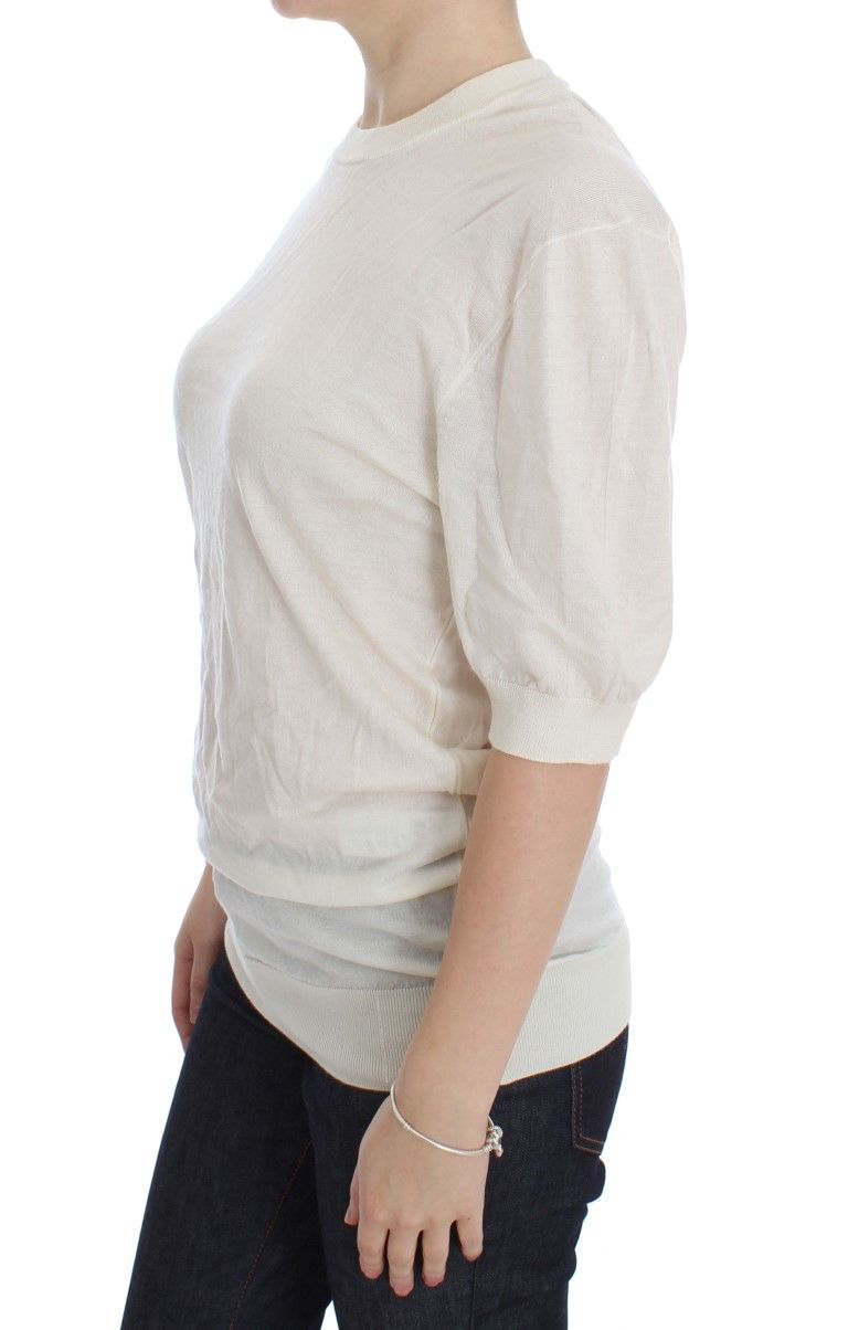 Dolce & Gabbana Elegant White Cashmere Women's Sweater Size S / US 4 / IT 40 - 2 Thumbnail
