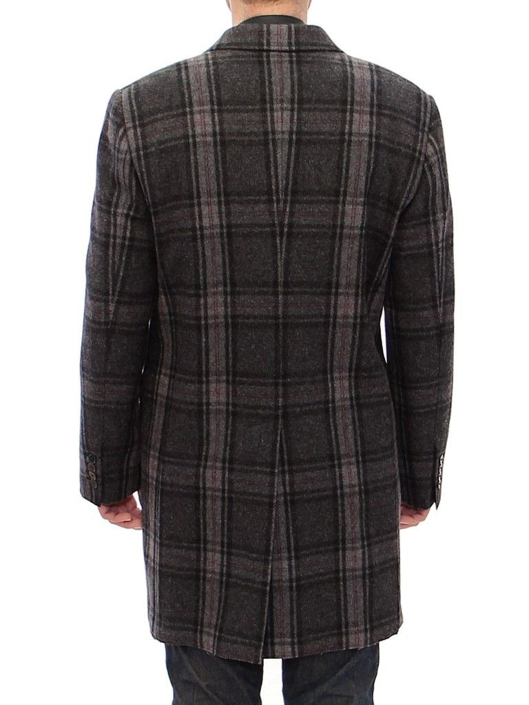 Dolce & Gabbana Sicilia Checkered Wool Blend Men's Coat Size US M / EU 48-50 / 2 - 5 Thumbnail