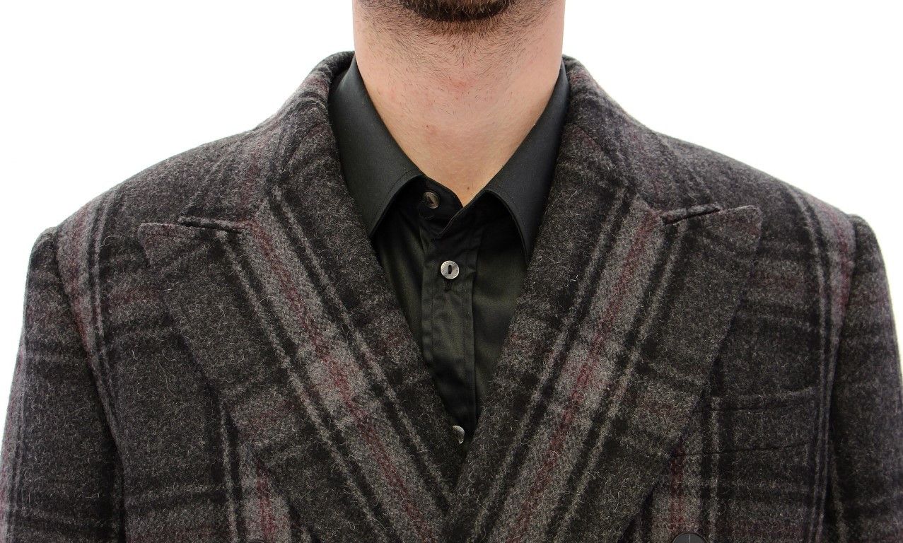 Dolce & Gabbana Sicilia Checkered Wool Blend Men's Coat Size US M / EU 48-50 / 2 - 6 Thumbnail