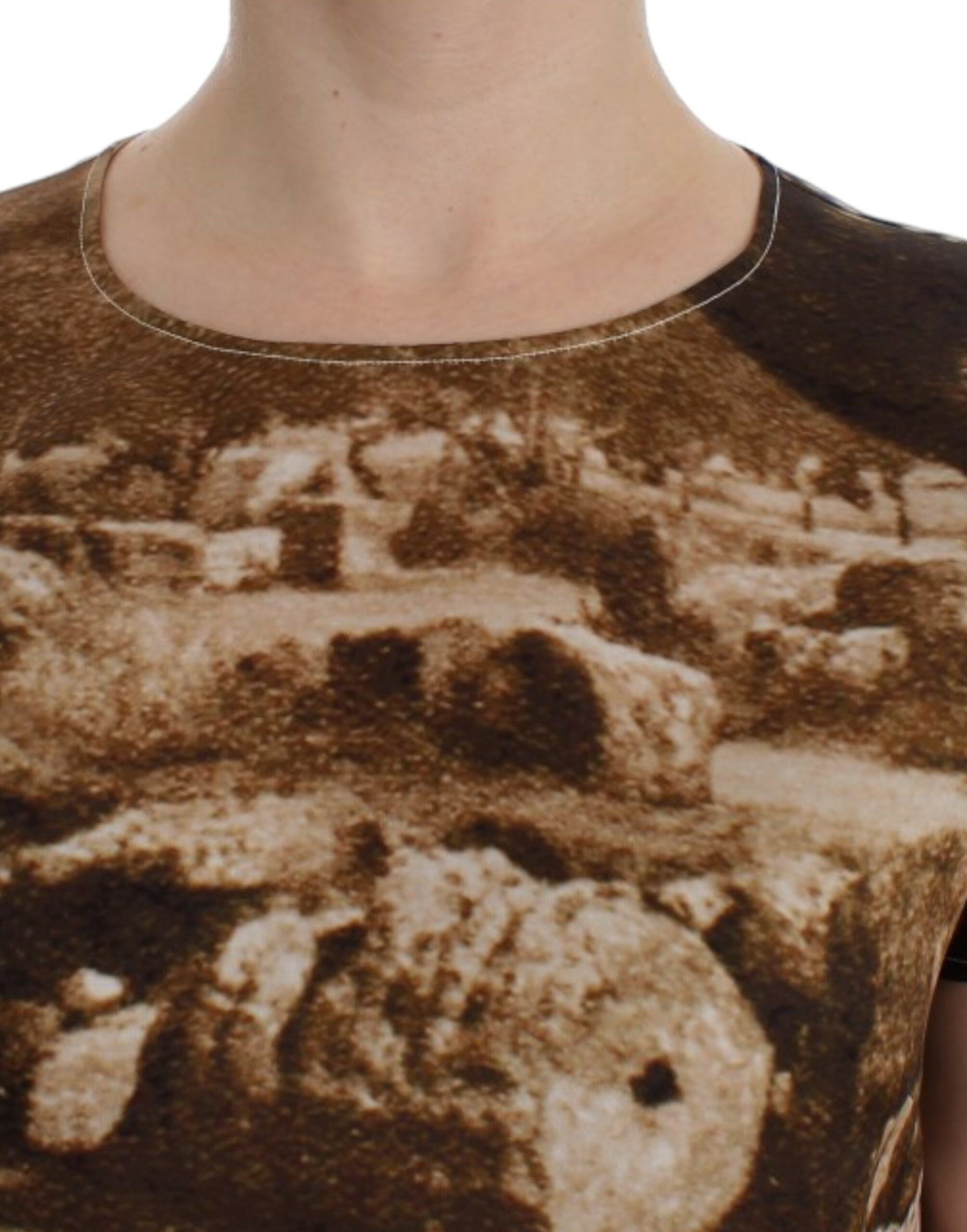 Dolce & Gabbana Enchanted Sicily Taormina Print Silk Women's Blouse Size L / US 10 / IT 46 - 5 Thumbnail