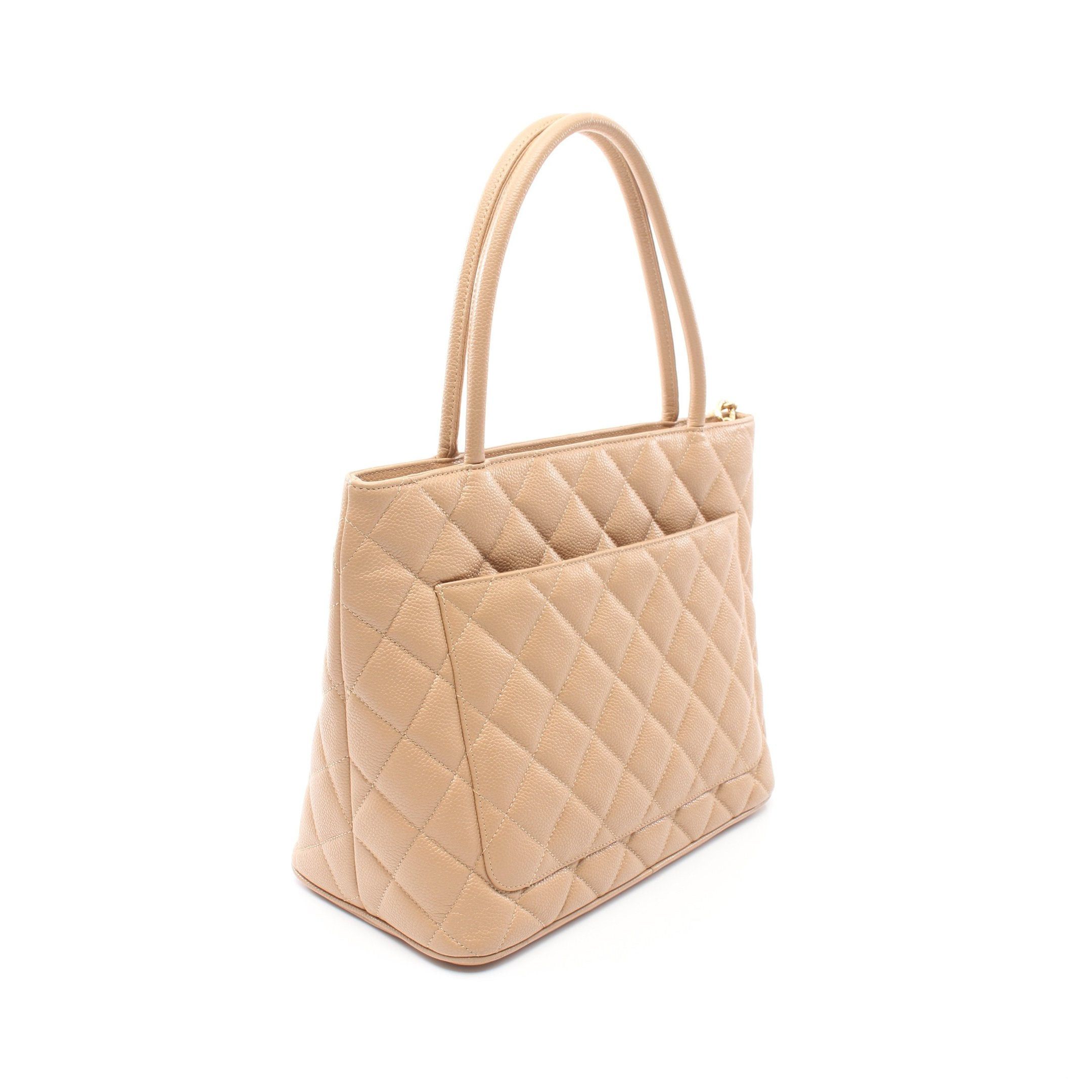 Chanel Chanel Reissue Tote Handbag Bag Caviar Skin Beige Gold Hardware Size ONE SIZE - 2 Thumbnail