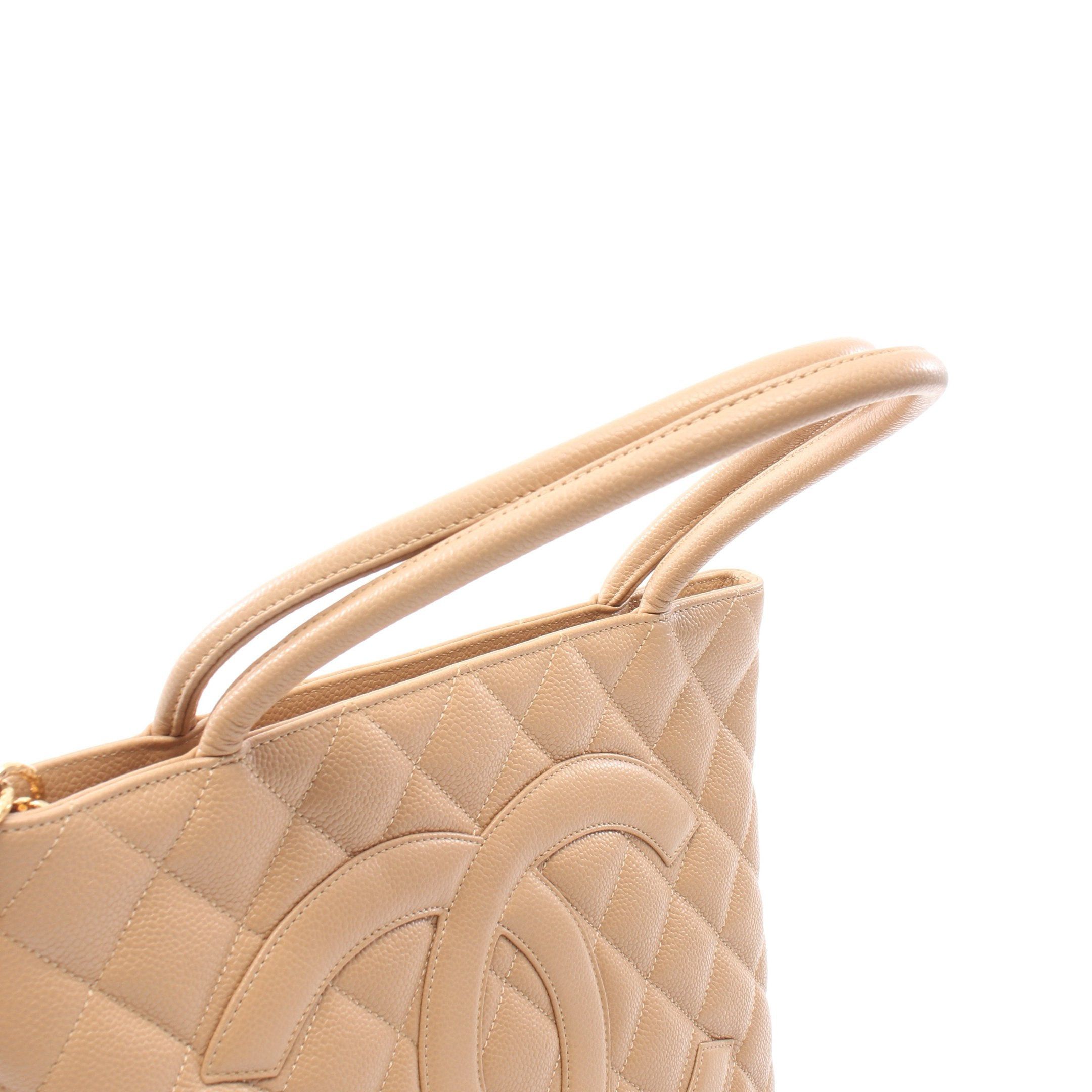 Chanel Chanel Reissue Tote Handbag Bag Caviar Skin Beige Gold Hardware Size ONE SIZE - 6 Thumbnail