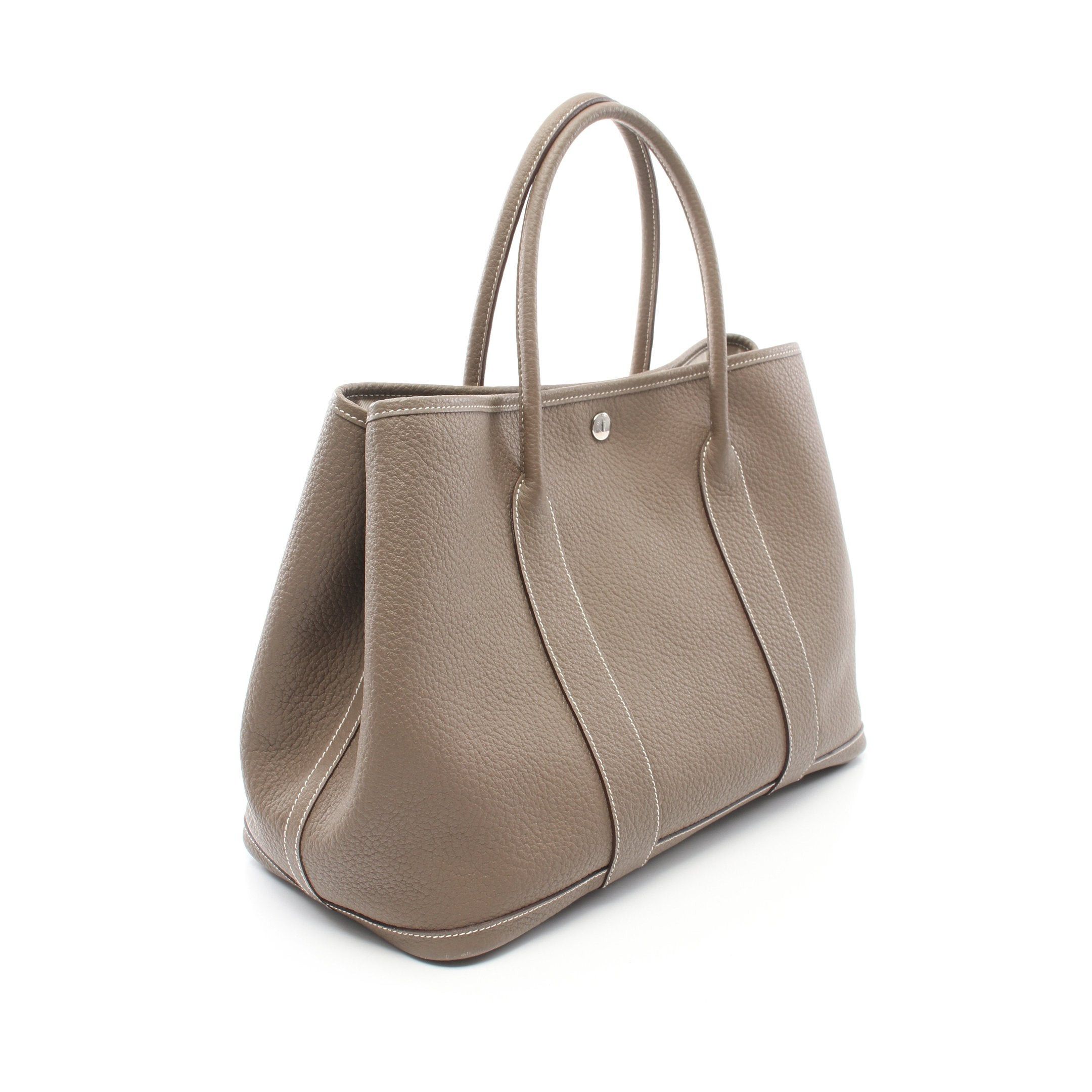 Hermes Hermes Garden Party Pm Etoupe Handbag Tote Bag Vash Country Gray Brown Silver Hardware T Stamp Size ONE SIZE - 2 Thumbnail