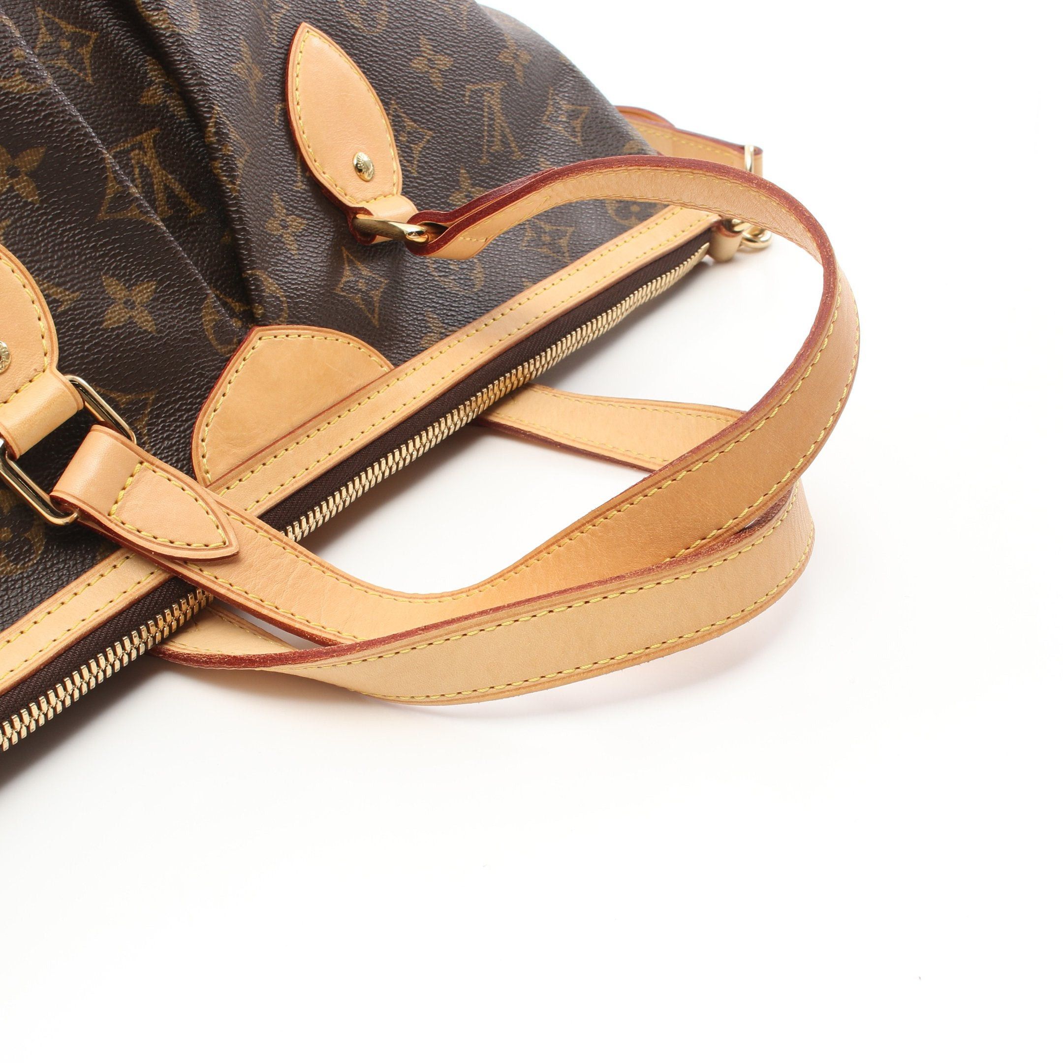 Louis Vuitton Louis Vuitton Palermo Pm Monogram Handbag Leather Brown Size ONE SIZE - 9 Thumbnail