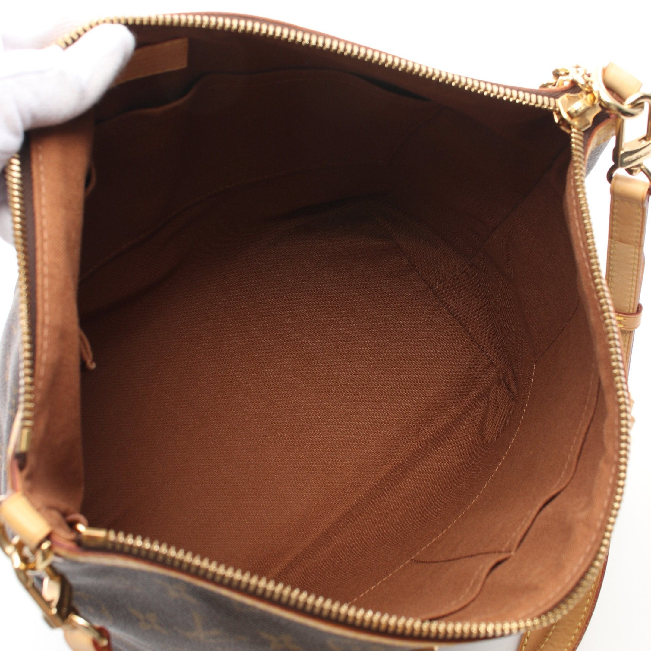 Louis Vuitton Louis Vuitton Palermo Pm Monogram Handbag Leather Brown Size ONE SIZE - 3 Thumbnail