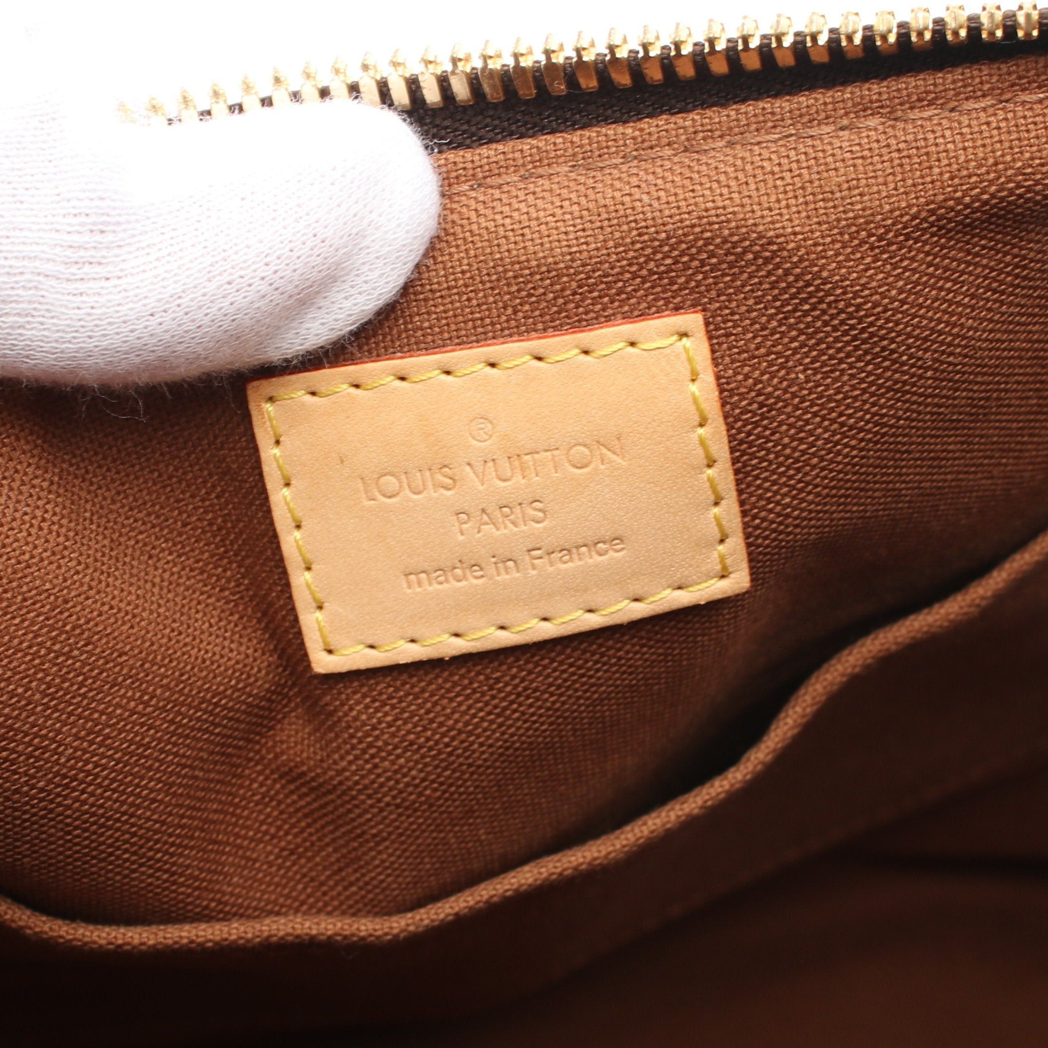 Louis Vuitton Louis Vuitton Palermo Pm Monogram Handbag Leather Brown Size ONE SIZE - 4 Thumbnail