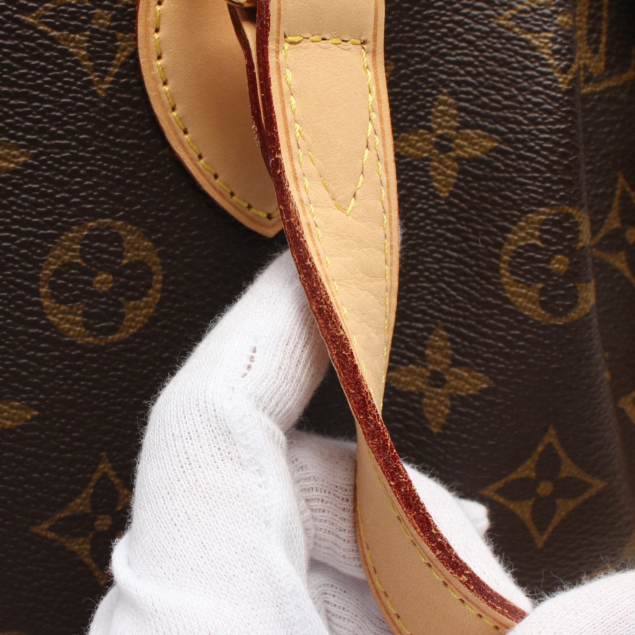 Louis Vuitton Louis Vuitton Palermo Pm Monogram Handbag Leather Brown Size ONE SIZE - 8 Thumbnail