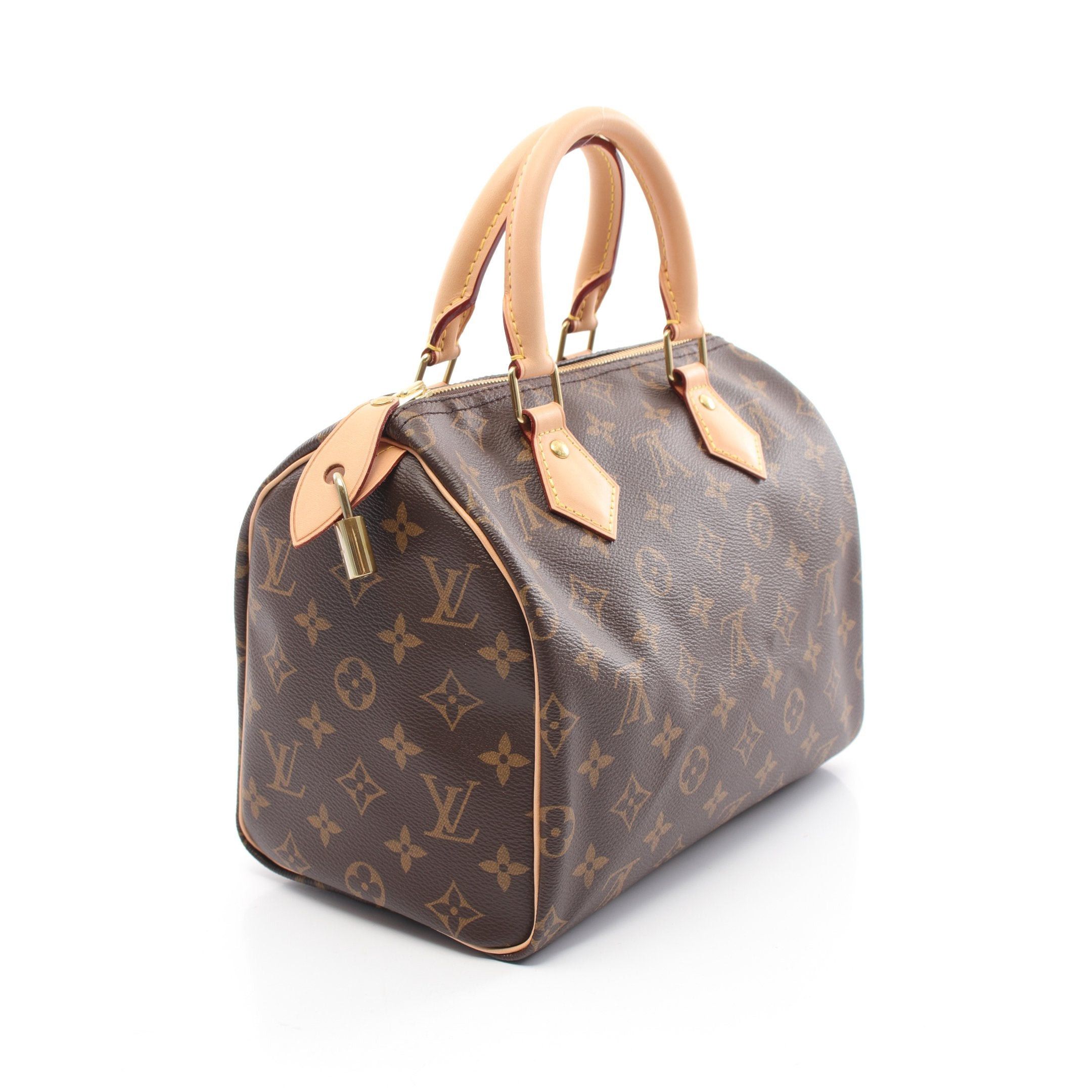Louis Vuitton Louis Vuitton Speedy 25 Monogram Handbag Leather Brown Size ONE SIZE - 2 Thumbnail