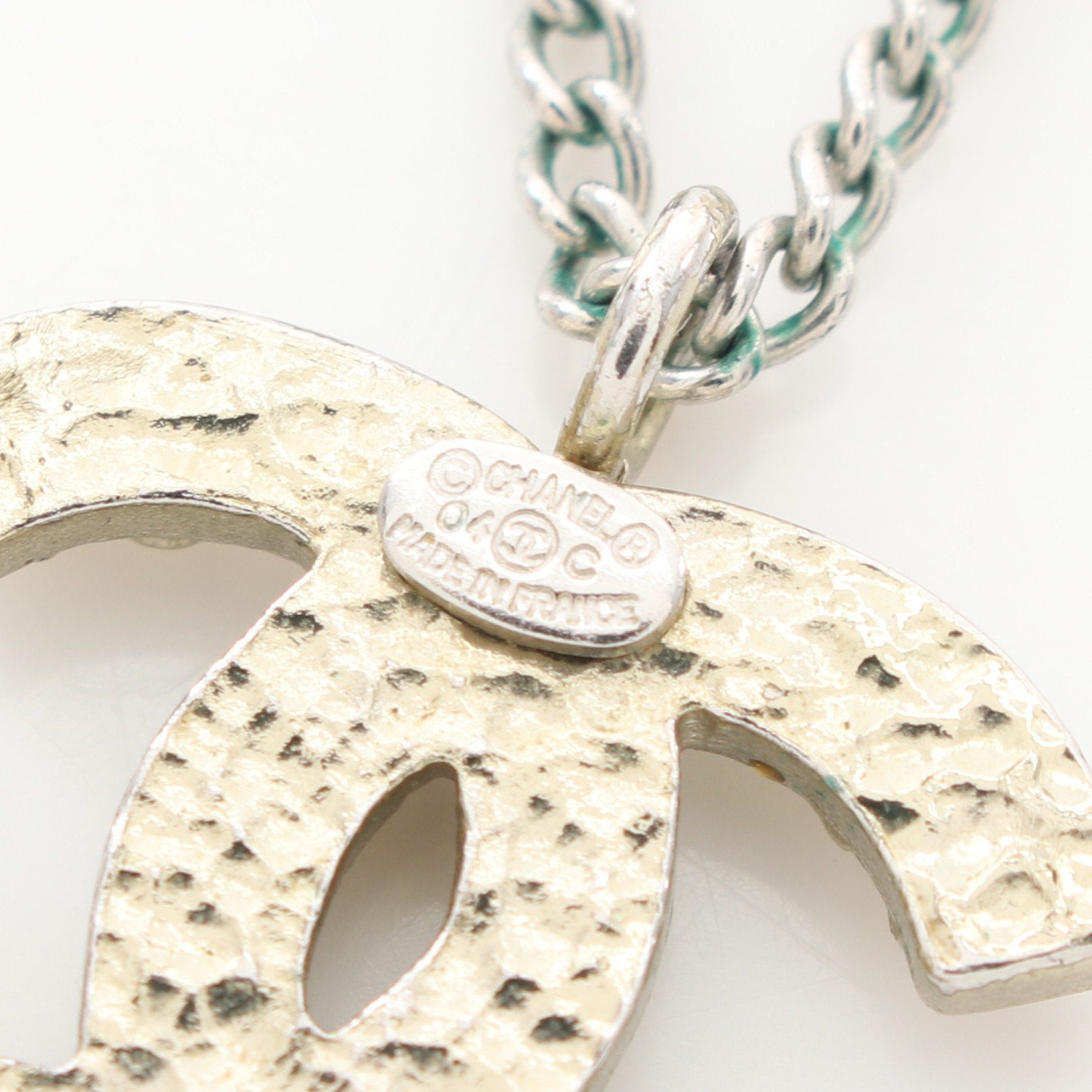 Chanel Chanel Coco Mark Necklace Silver 04C Size ONE SIZE - 4 Thumbnail
