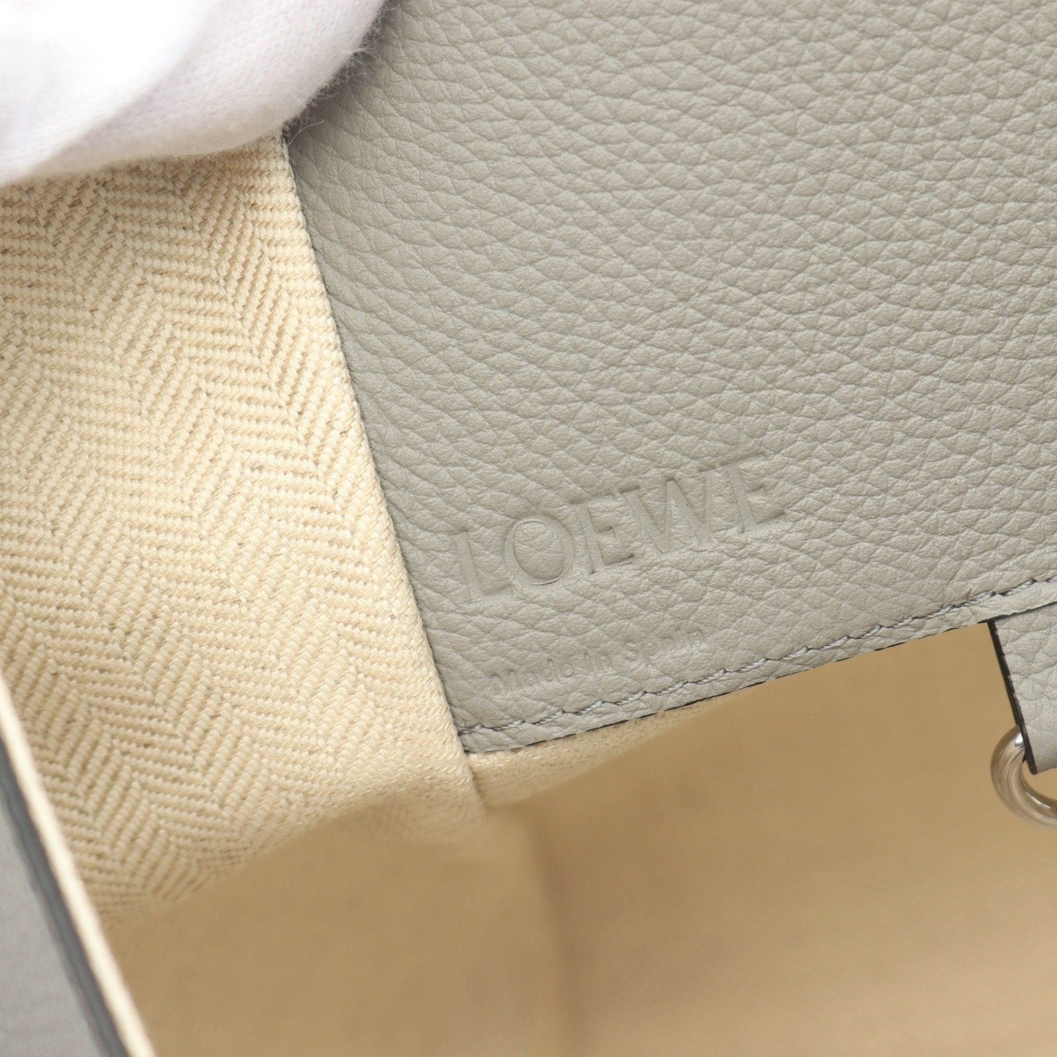 Loewe Loewe Hammock Bag Small Handbag Leather Gray Size ONE SIZE - 4 Thumbnail