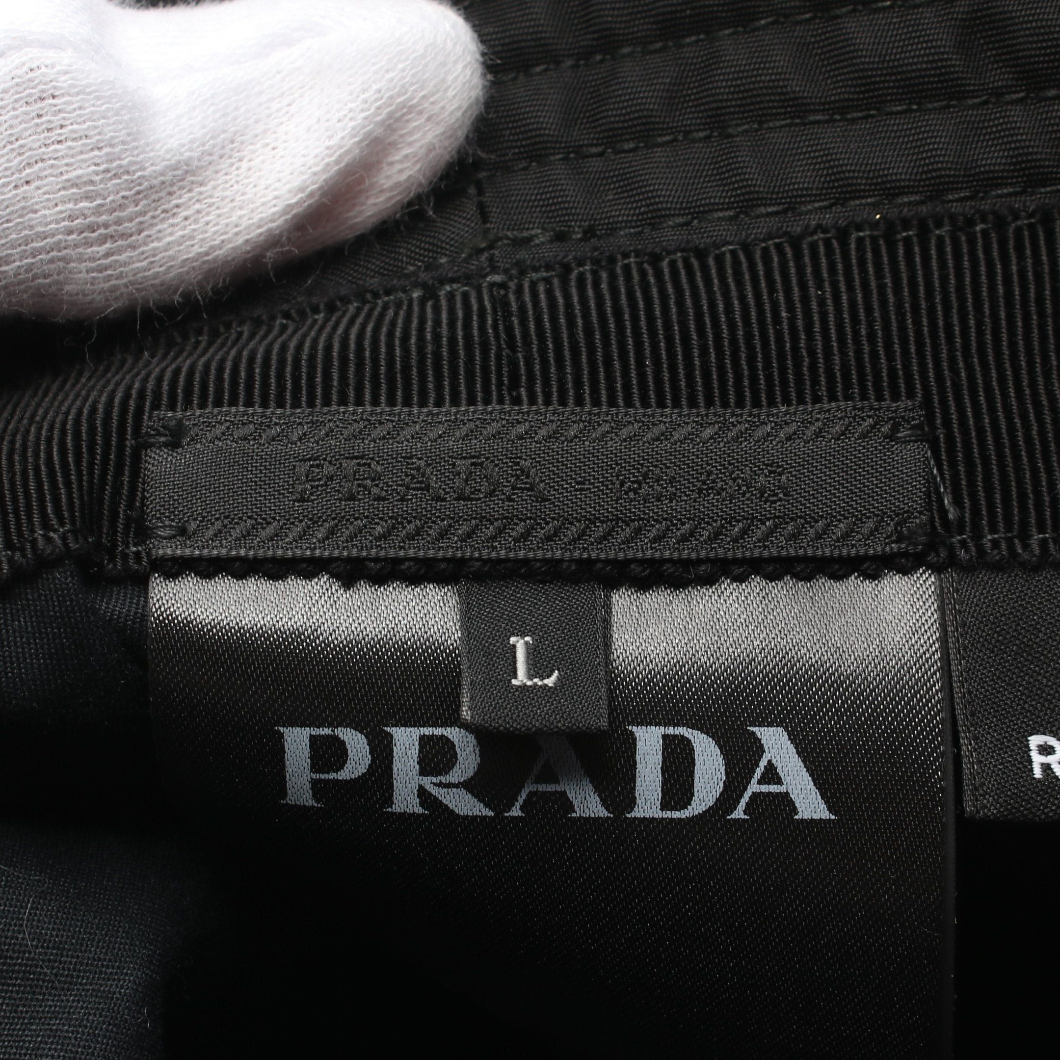 Prada Prada Re-Nylon Bucket Hat Polyamide Black Size ONE SIZE - 4 Thumbnail