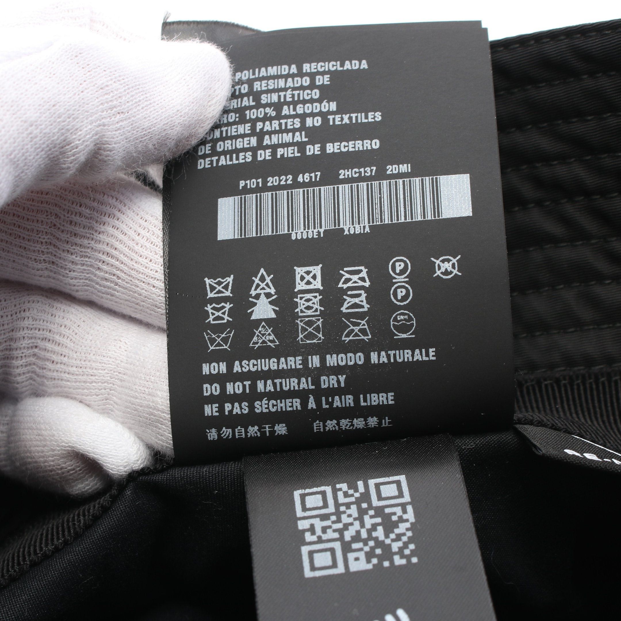 Prada Prada Re-Nylon Bucket Hat Polyamide Black Size ONE SIZE - 7 Thumbnail