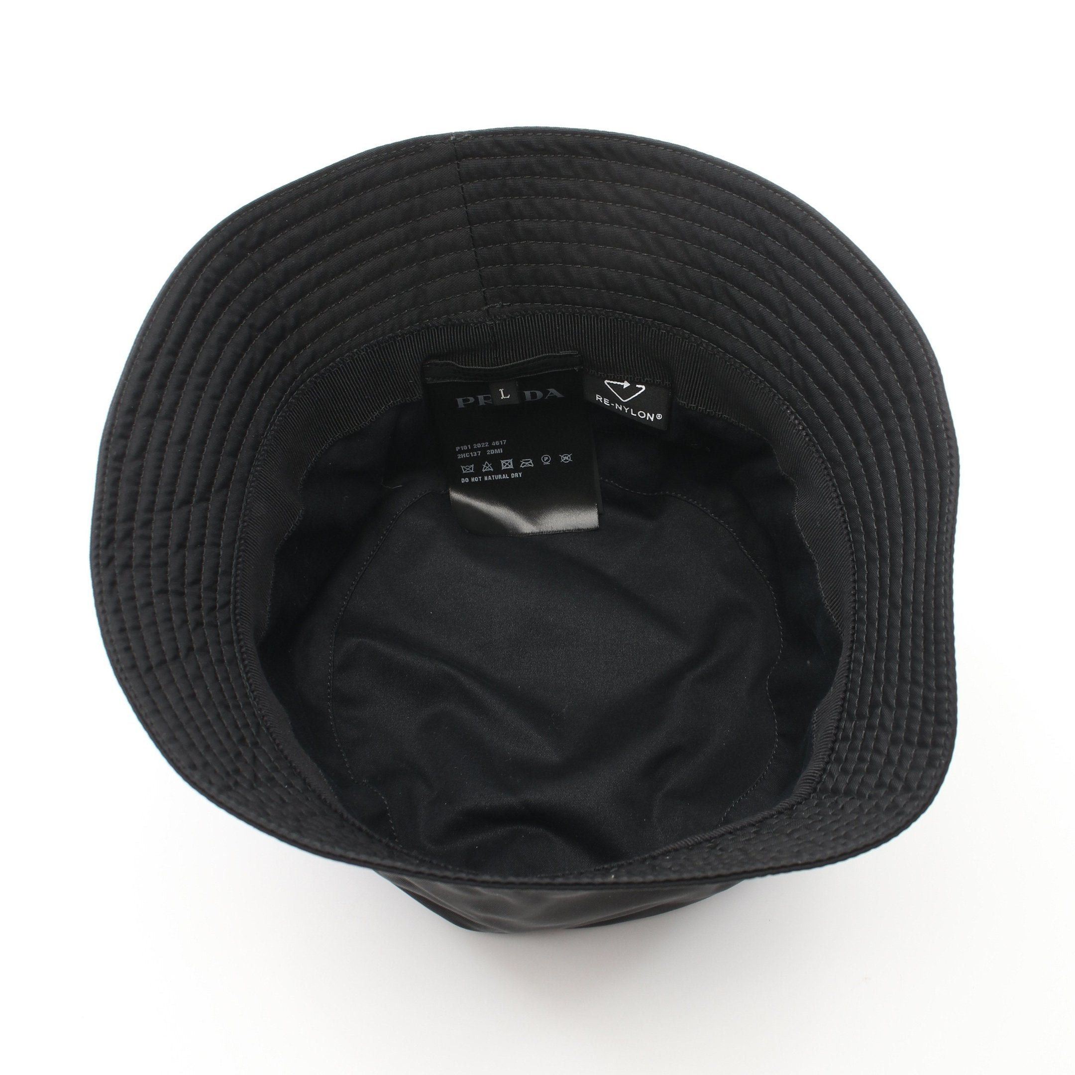 Prada Prada Re-Nylon Bucket Hat Polyamide Black Size ONE SIZE - 3 Thumbnail