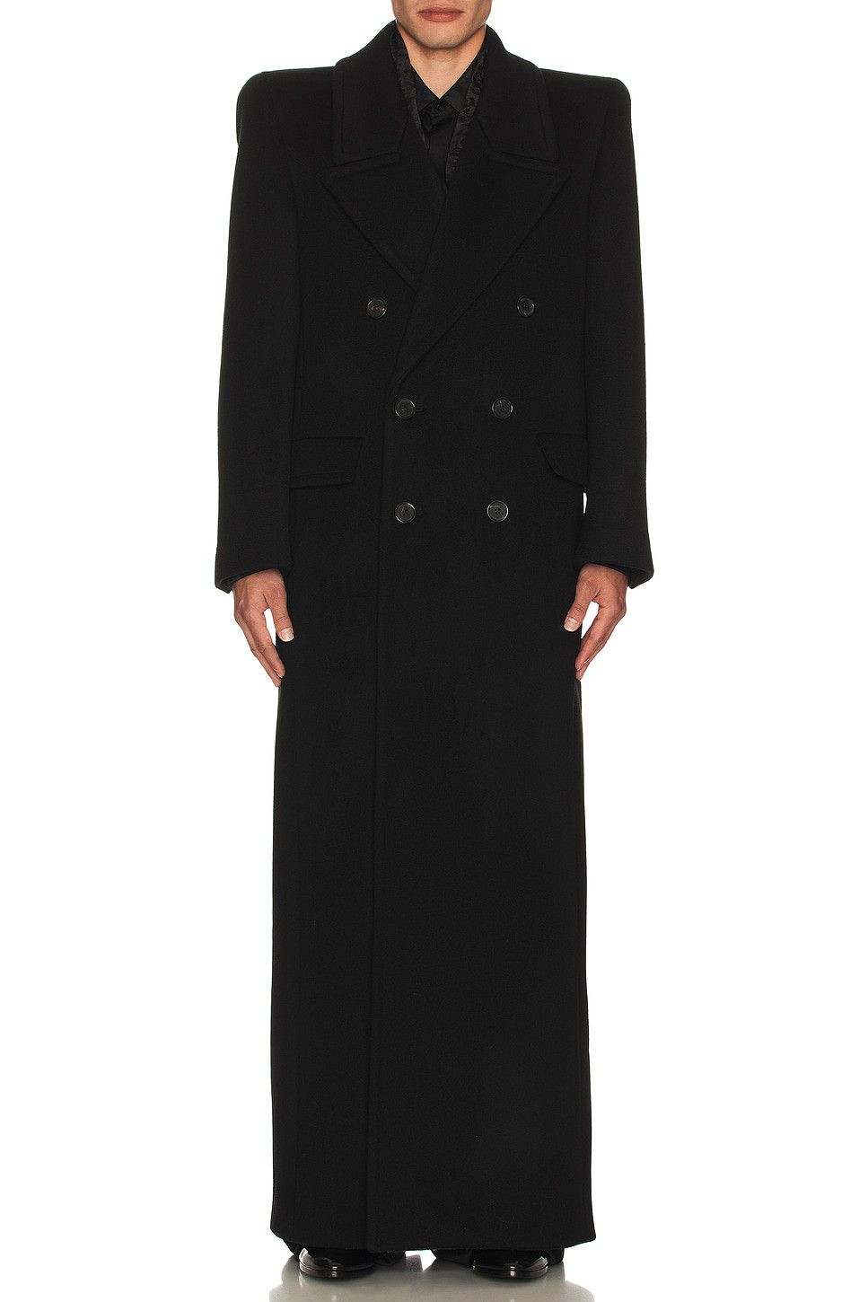 Saint Laurent Paris $11.6K VALUE Double Breast Long Coat Size US L / EU 52-54 / 3 - 3 Thumbnail
