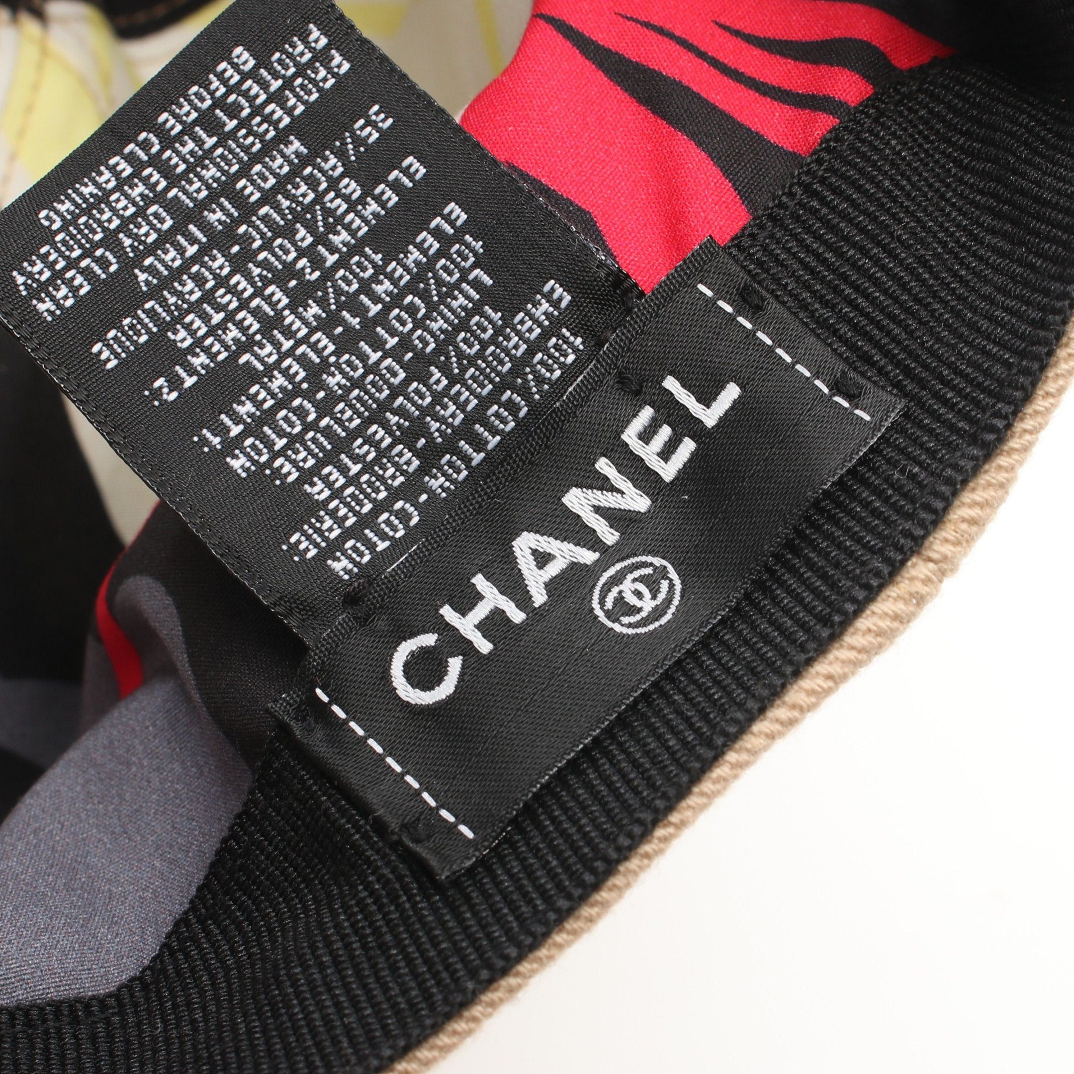 Chanel Chanel Coco Mark Cap Cotton Beige Size ONE SIZE - 4 Thumbnail