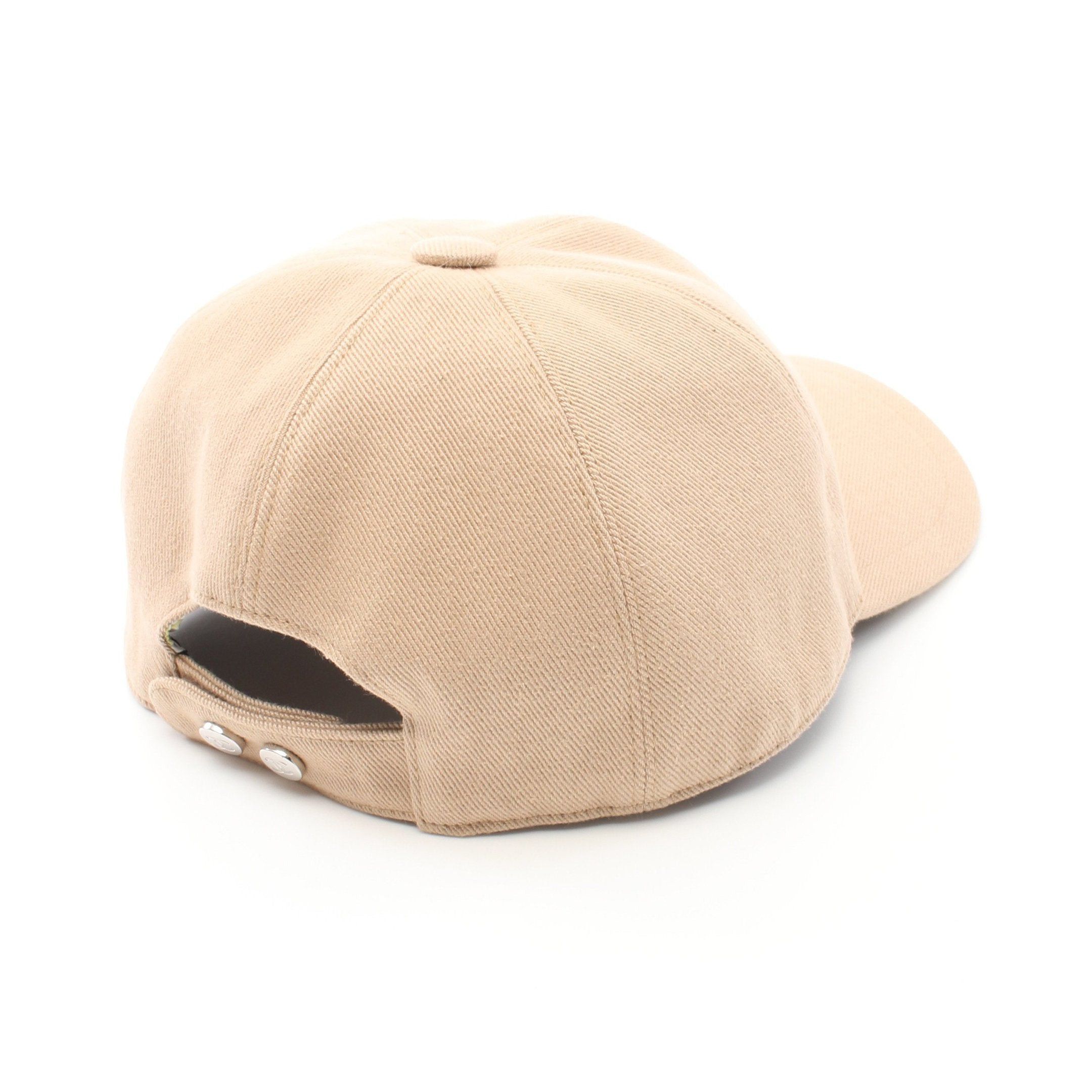 Chanel Chanel Coco Mark Cap Cotton Beige Size ONE SIZE - 2 Thumbnail