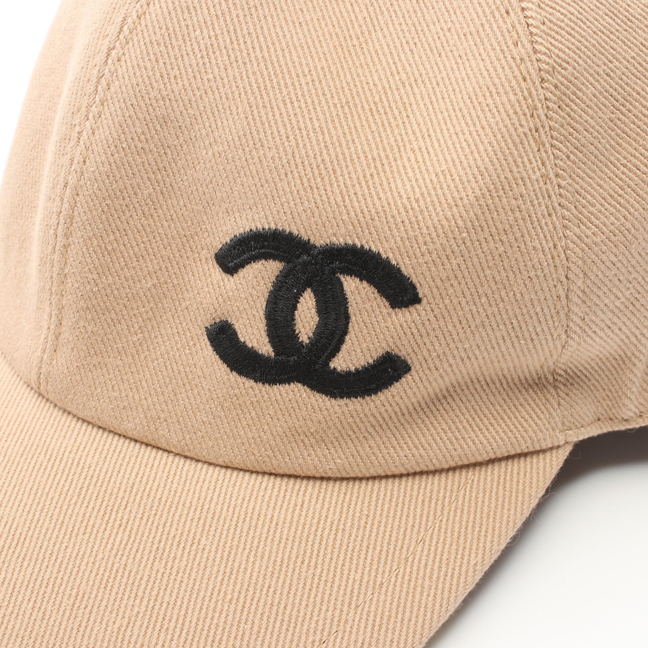 Chanel Chanel Coco Mark Cap Cotton Beige Size ONE SIZE - 8 Thumbnail