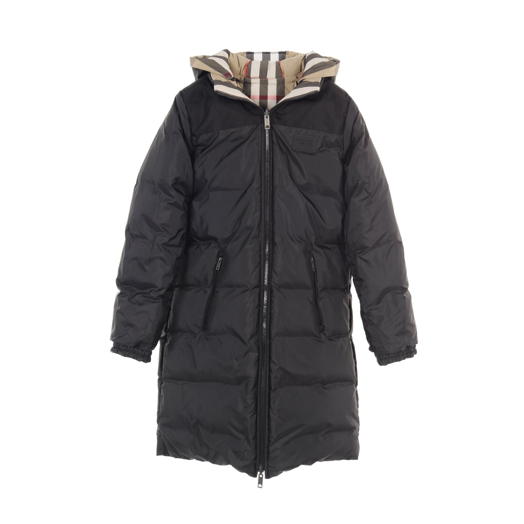 Burberry Burberry Nova Check Down Coat Nylon Beige Black Reversible Kids Size ONE SIZE - 3 Thumbnail