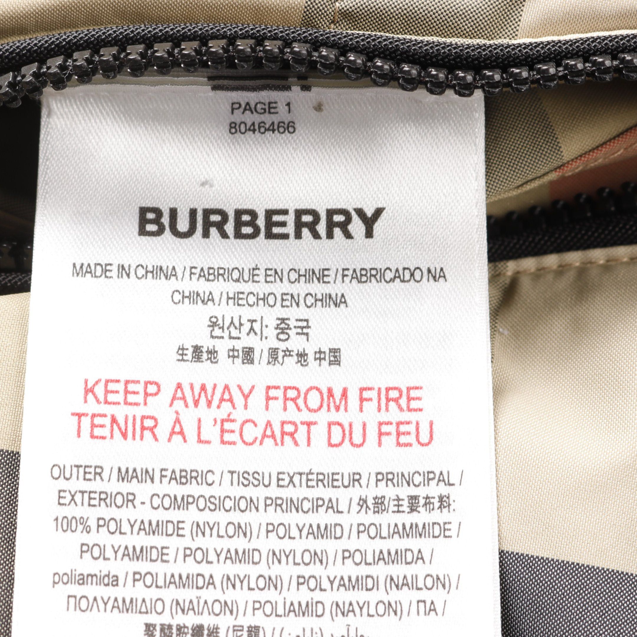Burberry Burberry Nova Check Down Coat Nylon Beige Black Reversible Kids Size ONE SIZE - 6 Thumbnail