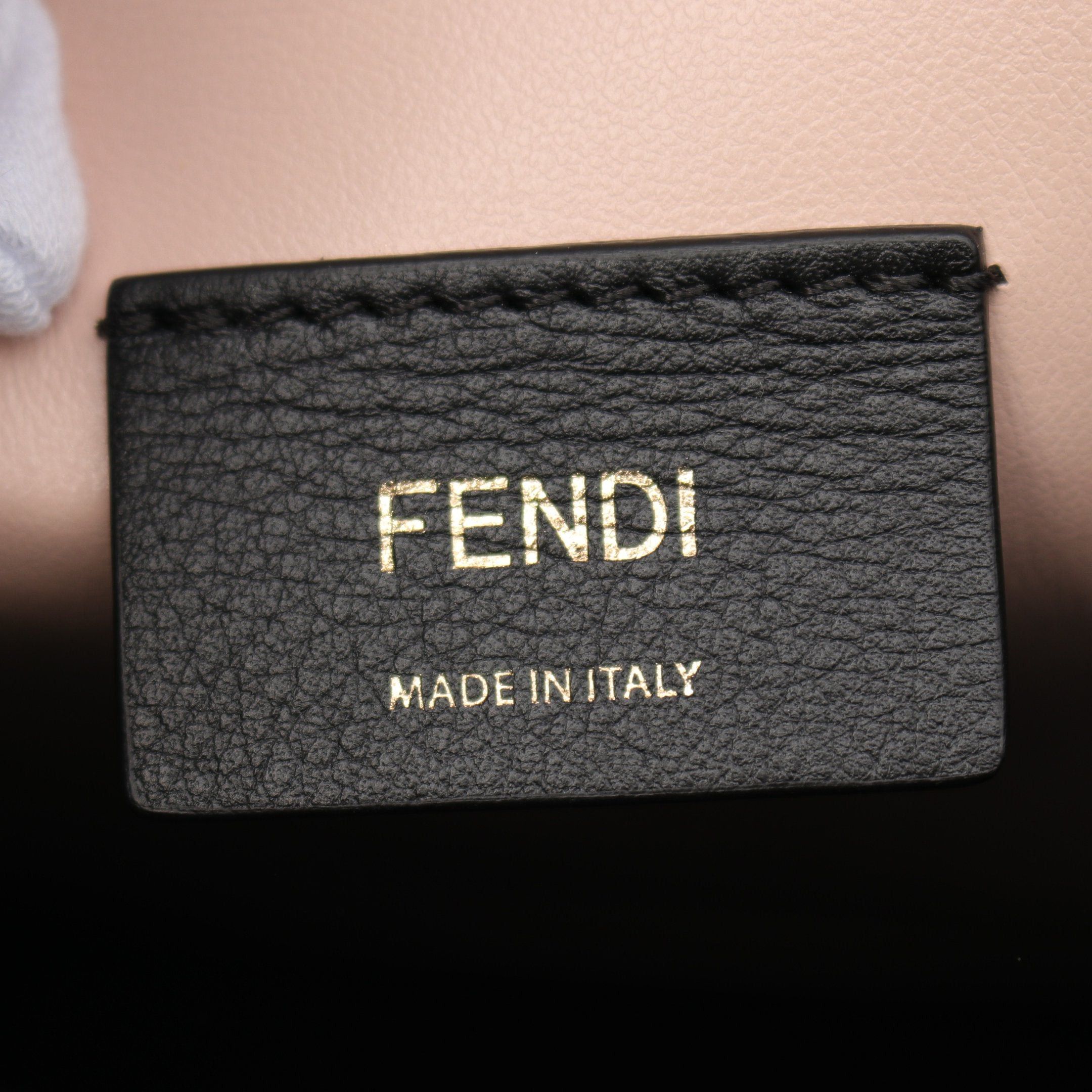 Fendi Fendi Fendi Bag Medium Shopping Shoulder Tote Leather Pink Beige Black Size ONE SIZE - 4 Thumbnail