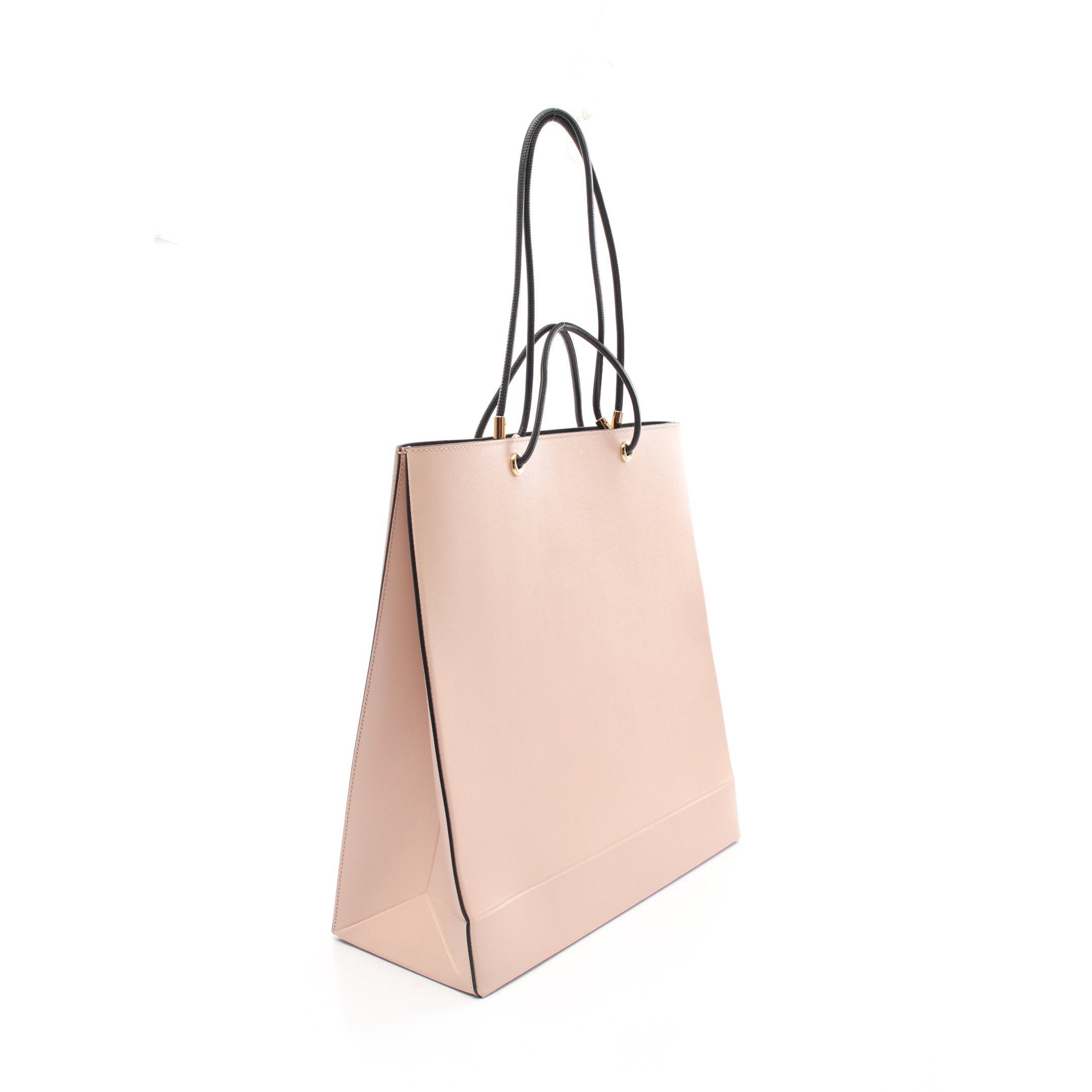 Fendi Fendi Fendi Bag Medium Shopping Shoulder Tote Leather Pink Beige Black Size ONE SIZE - 2 Thumbnail