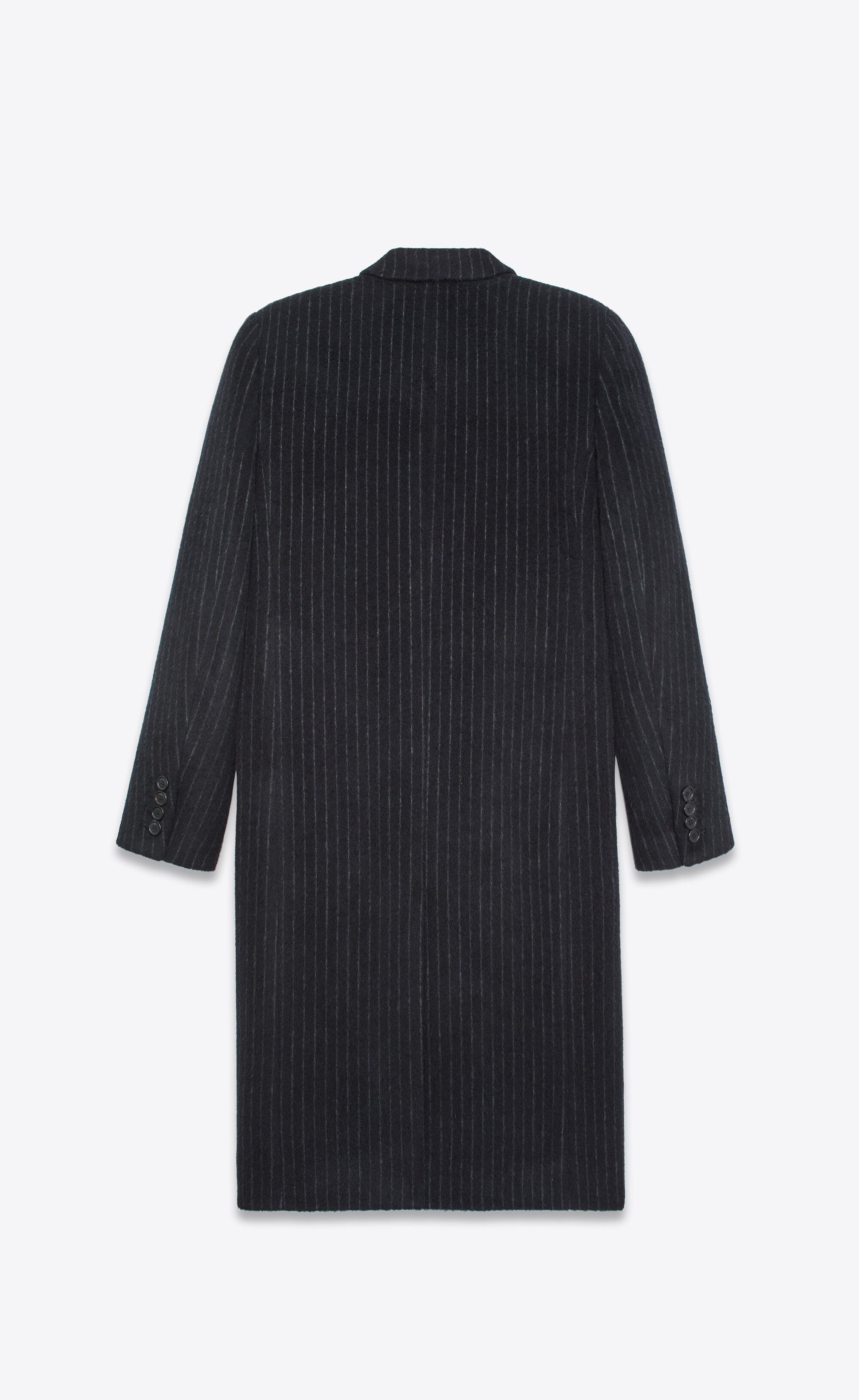 Saint Laurent Paris Striped Coat in Wool and Mohair Size US S / EU 44-46 / 1 - 2 Thumbnail