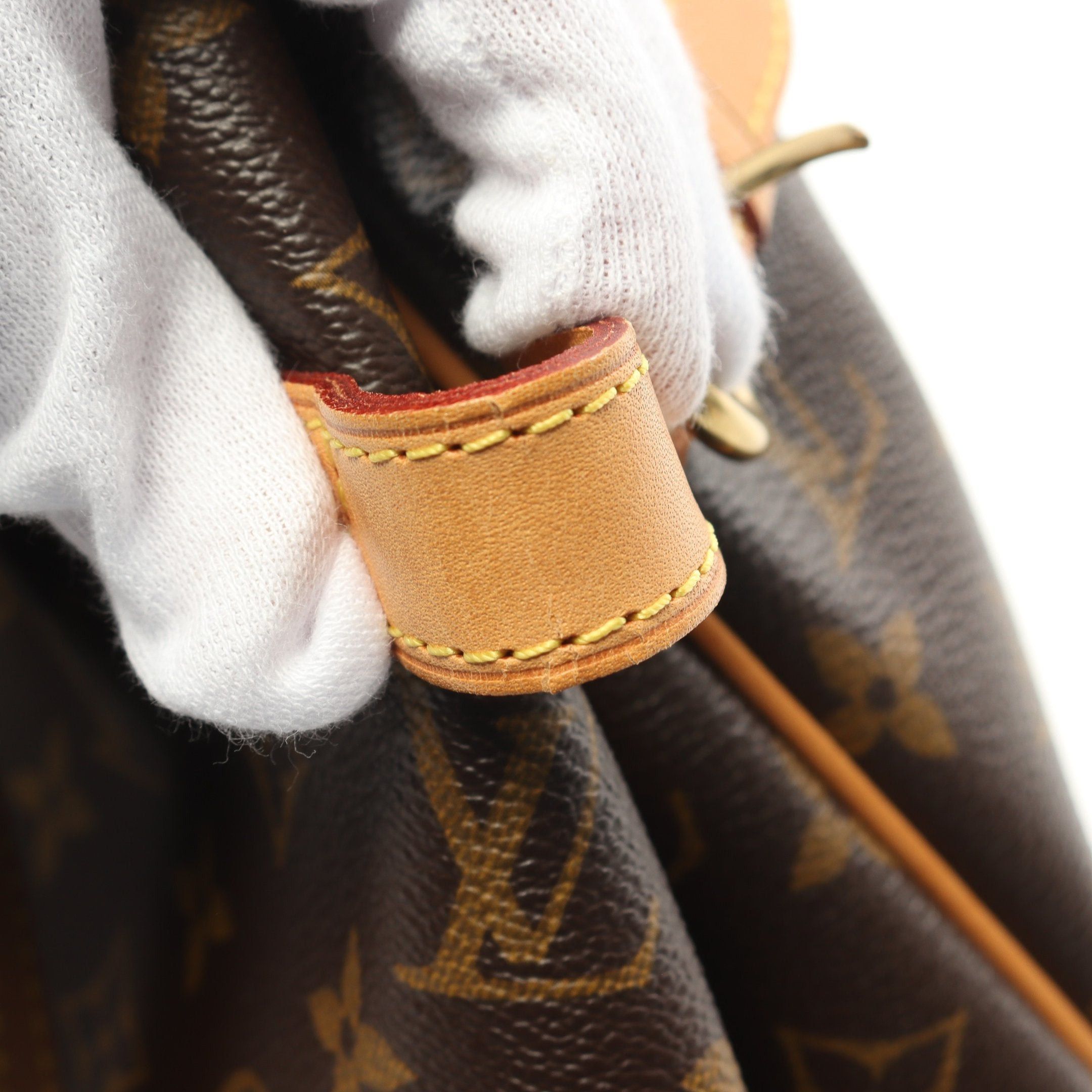 Louis Vuitton Louis Vuitton Batignolles Horizontal Monogram Shoulder Bag Leather Brown Size ONE SIZE - 6 Thumbnail