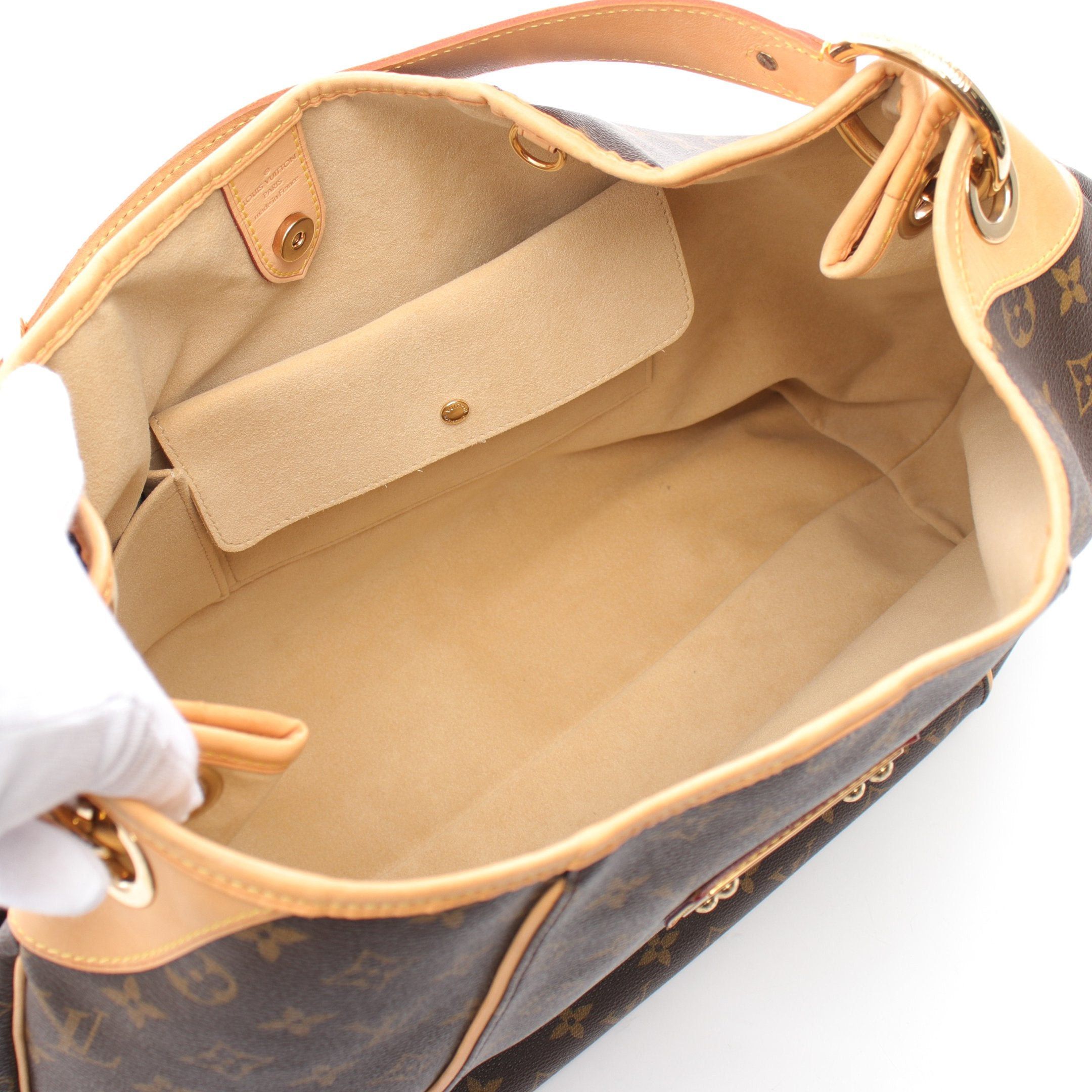 Louis Vuitton Louis Vuitton Galliera Gm Monogram Shoulder Bag Leather Brown Size ONE SIZE - 3 Thumbnail