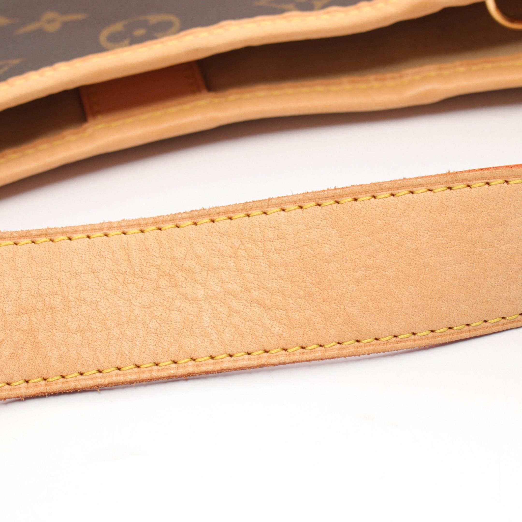 Louis Vuitton Louis Vuitton Galliera Gm Monogram Shoulder Bag Leather Brown Size ONE SIZE - 9 Thumbnail